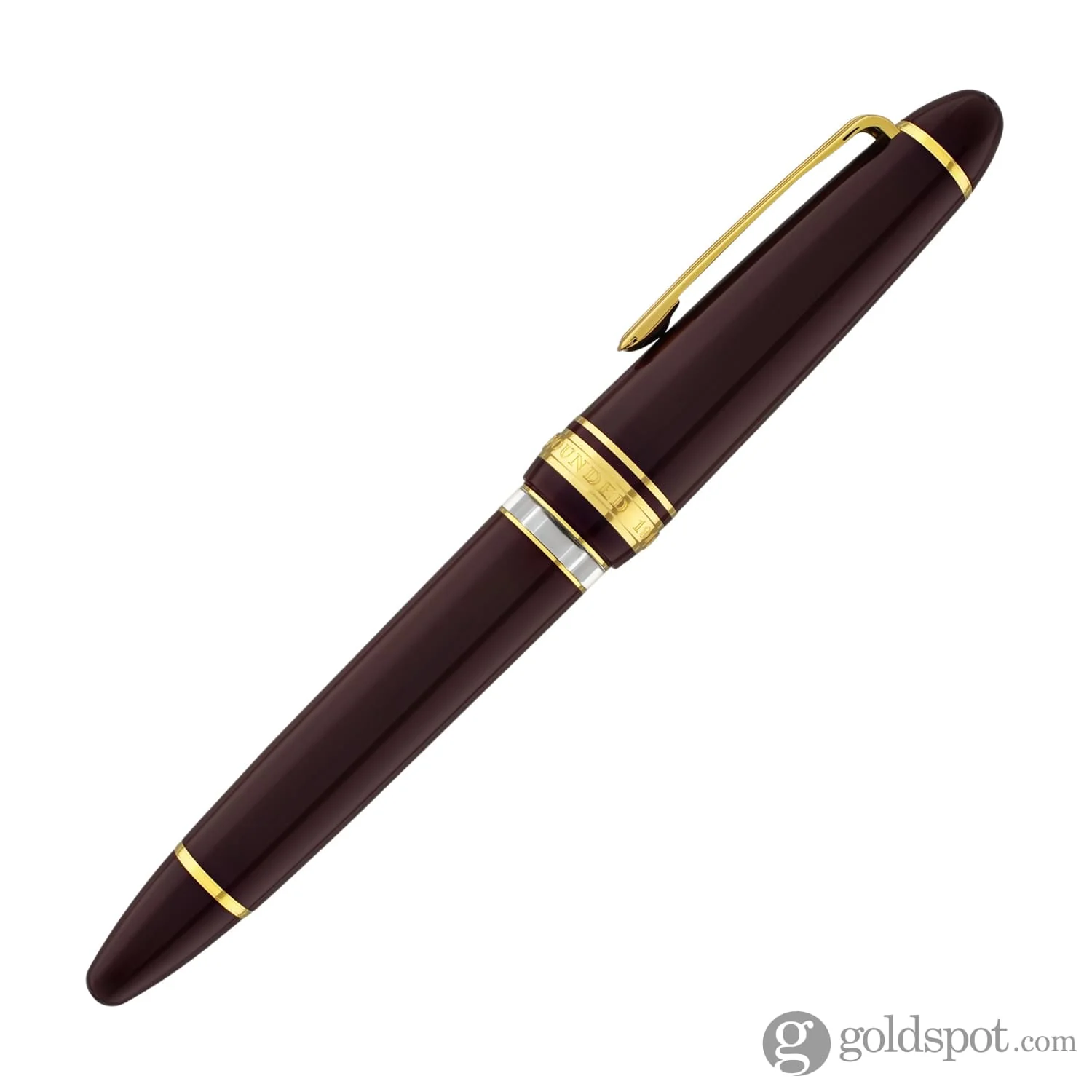 Sailor 1911 Large Realo Fountain Pen in Maroon with Gold Trim - 21K Gold - Image 5