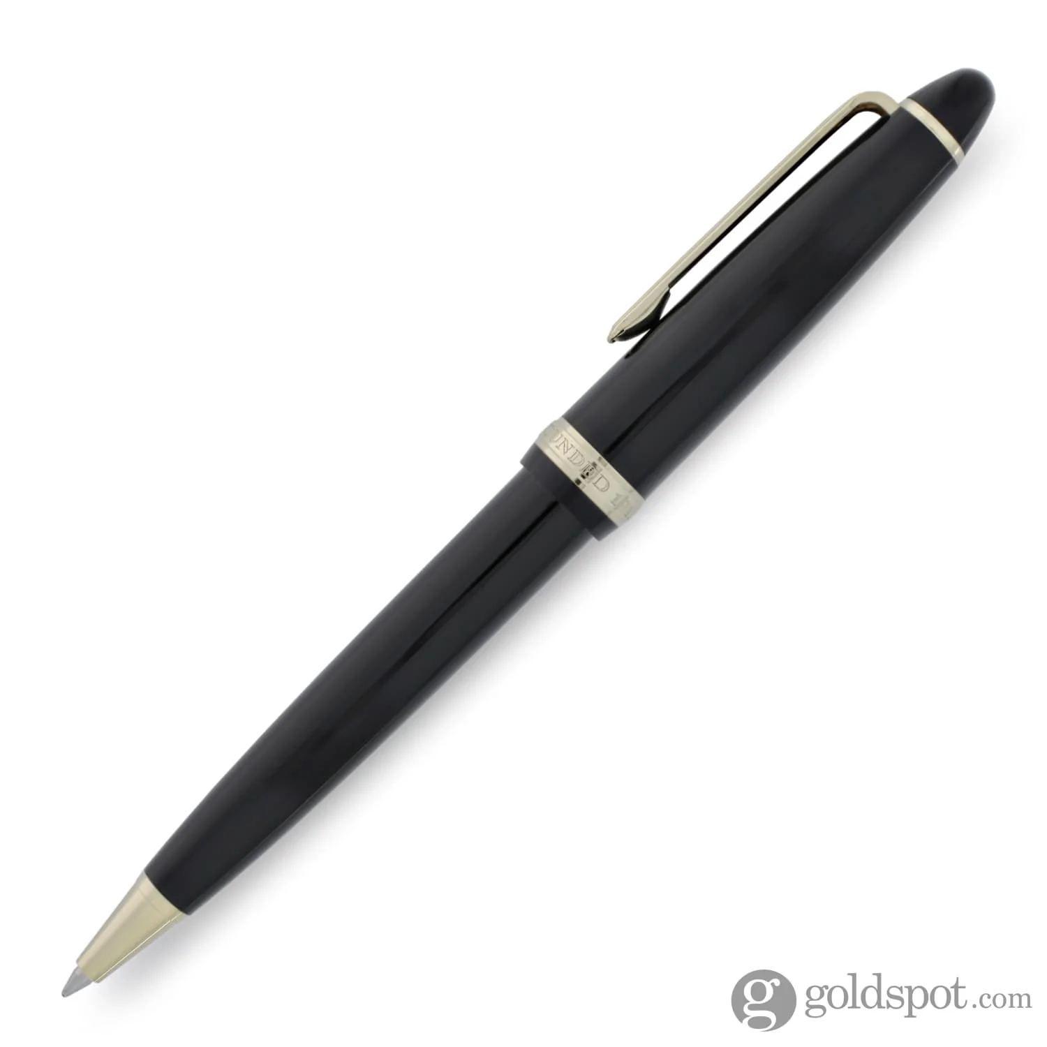 Sailor 1911 Standard Ballpoint Pen in Black with Gold Trim - Image 2