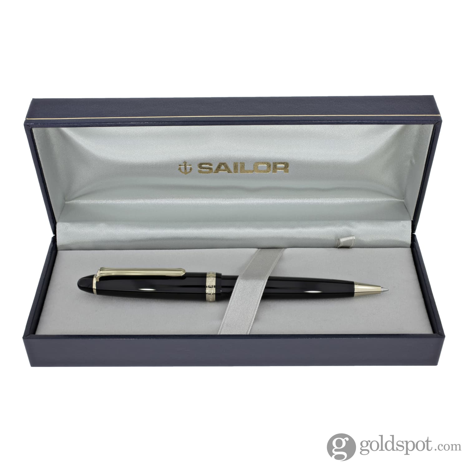 Sailor 1911 Standard Ballpoint Pen in Black with Gold Trim - Image 4