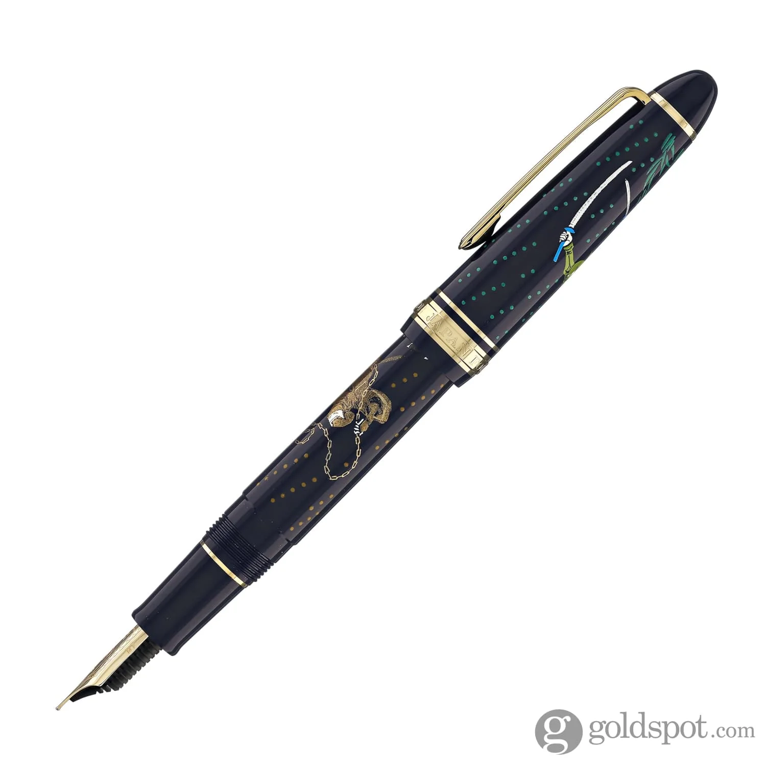 Sailor 1911 Standard Ninja Fountain Pen in Kusarigama with Gold Trim - 14K Gold - Image 5