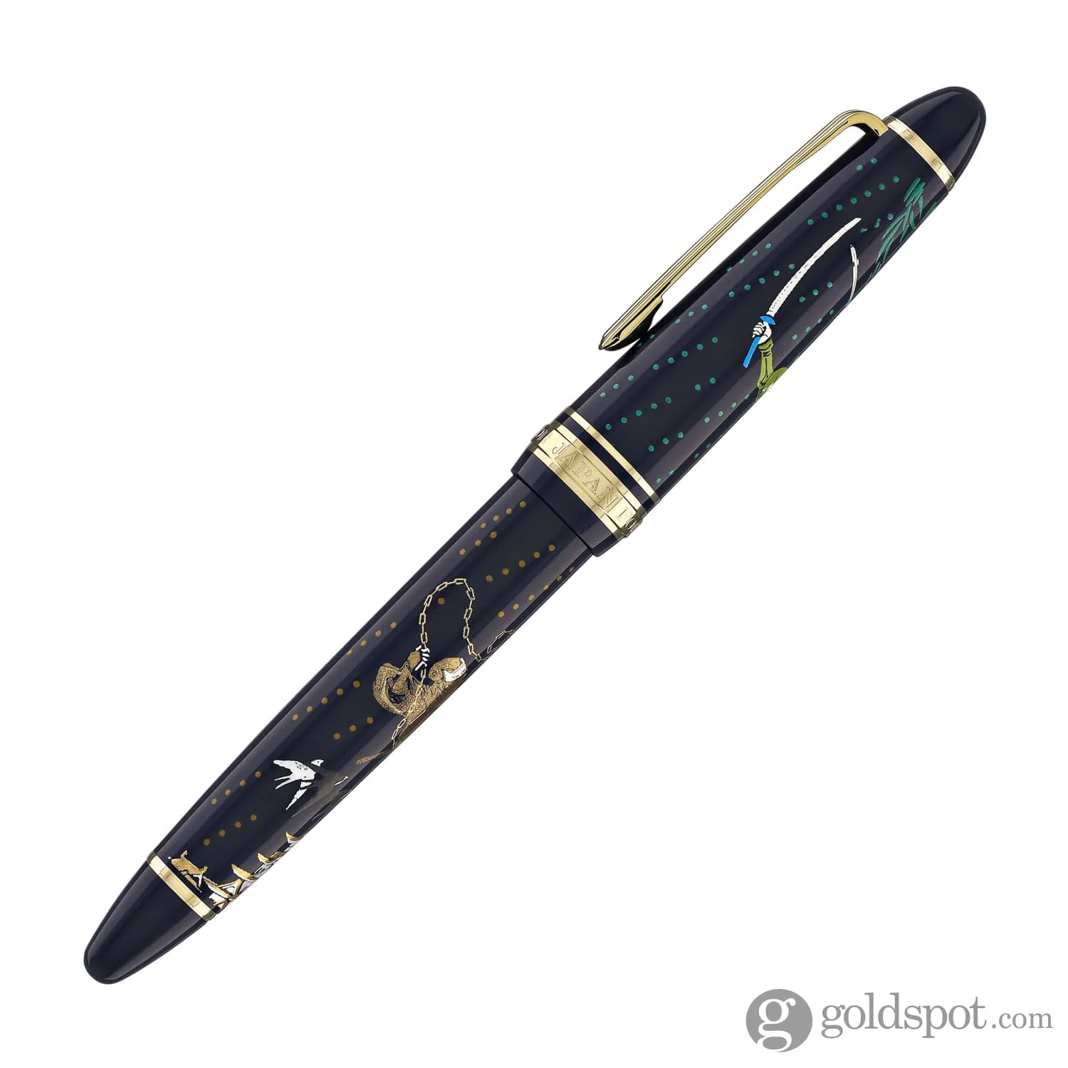 Sailor 1911 Standard Ninja Fountain Pen in Kusarigama with Gold Trim - 14K Gold - Image 6
