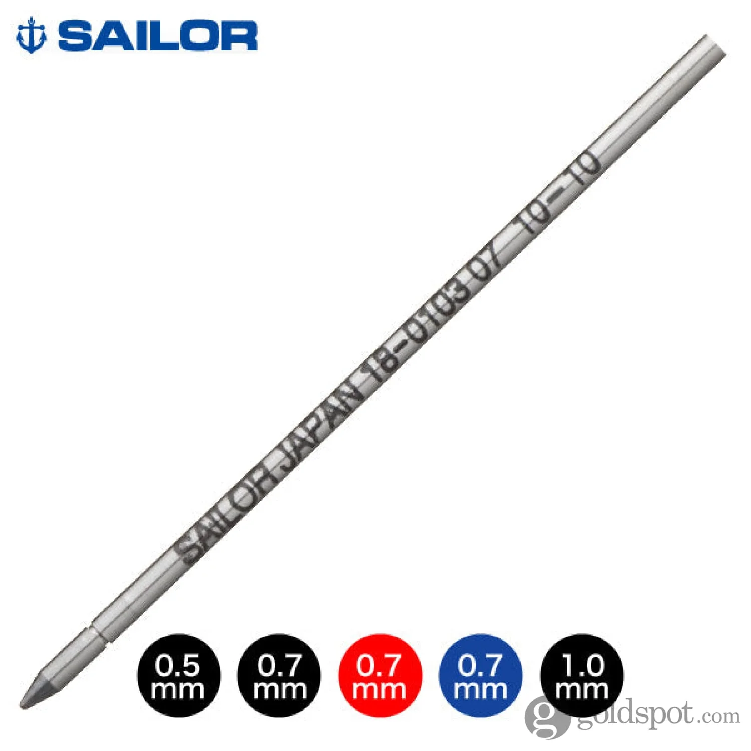 Sailor Chalana Ballpoint Pen Refill in Black - Image 3