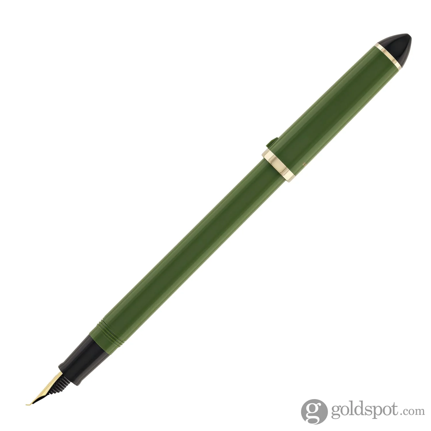 Sailor Compass Fude De Mannen Calligraphy Fountain Pen in Dark Green - 55 Degree Fude - Image 5