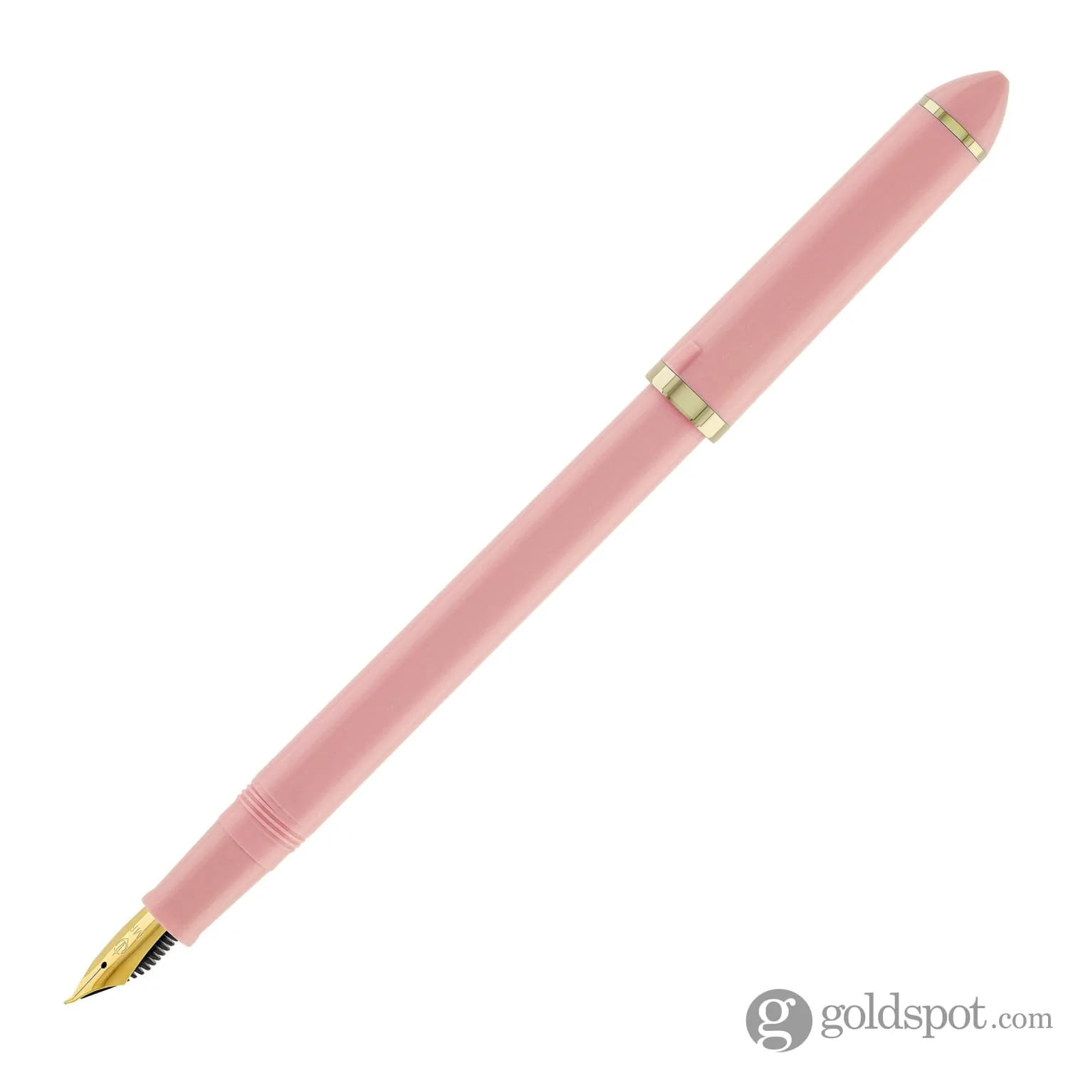 Sailor Compass Fude De Mannen Calligraphy Fountain Pen in Pearl Pink - 40 Degree Fude - Image 4