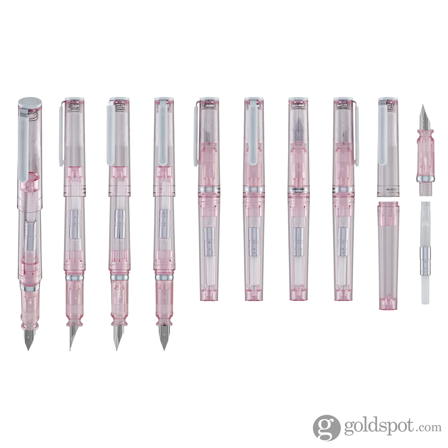Sailor Compass Tuzu Glassy Fountain Pen in Crystal Cherry - Image 9