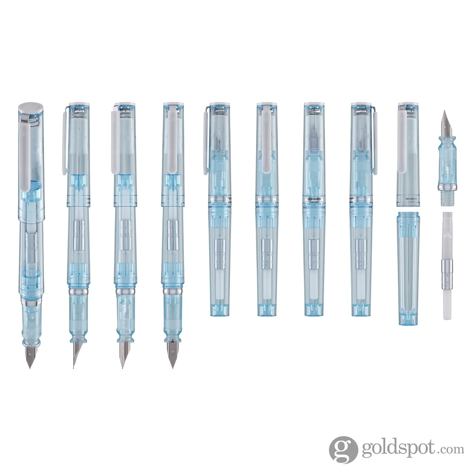 Sailor Compass Tuzu Glassy Fountain Pen in Crystal Sky - Image 9