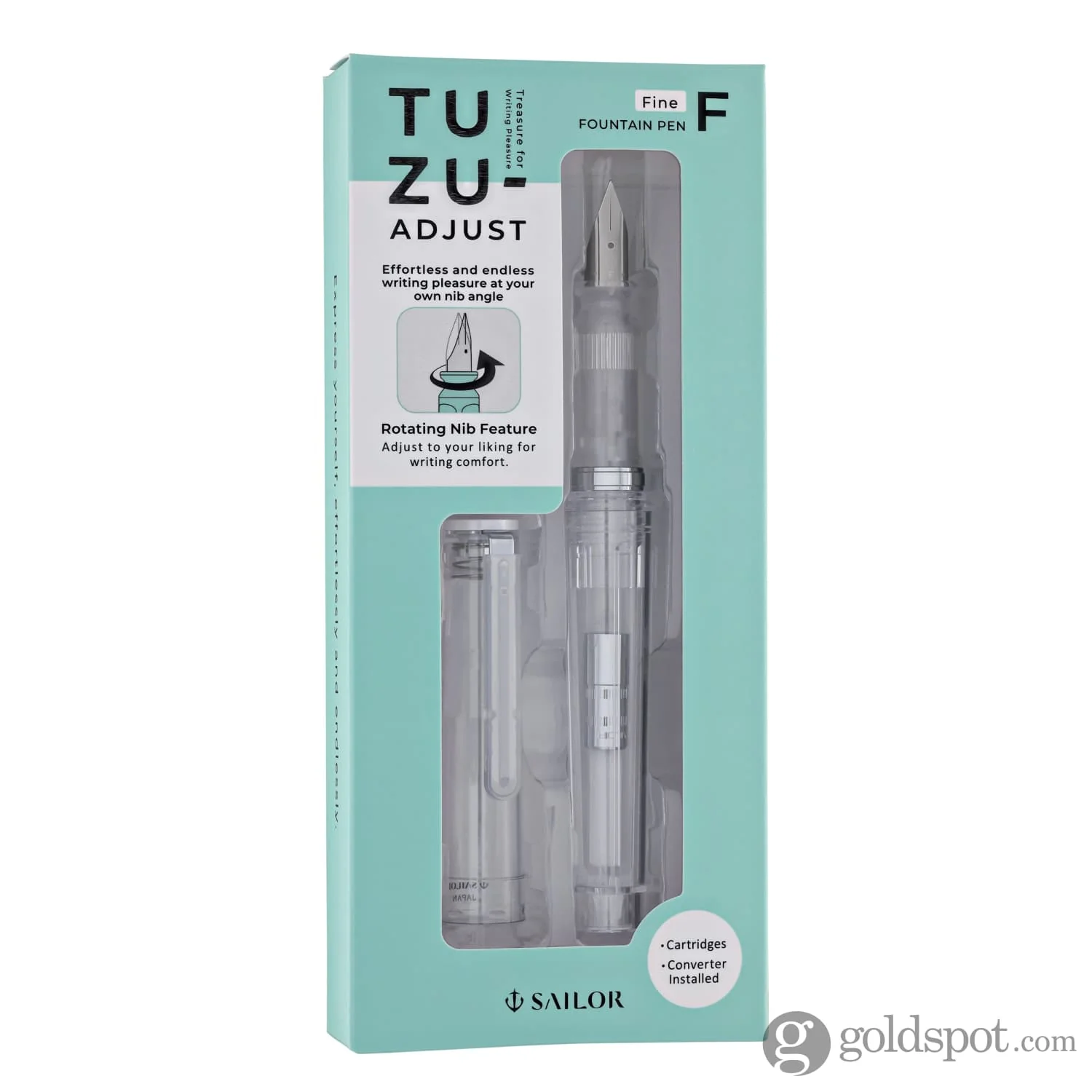 Sailor Compass Tuzu Glassy Fountain Pen in Crystal White - Image 10