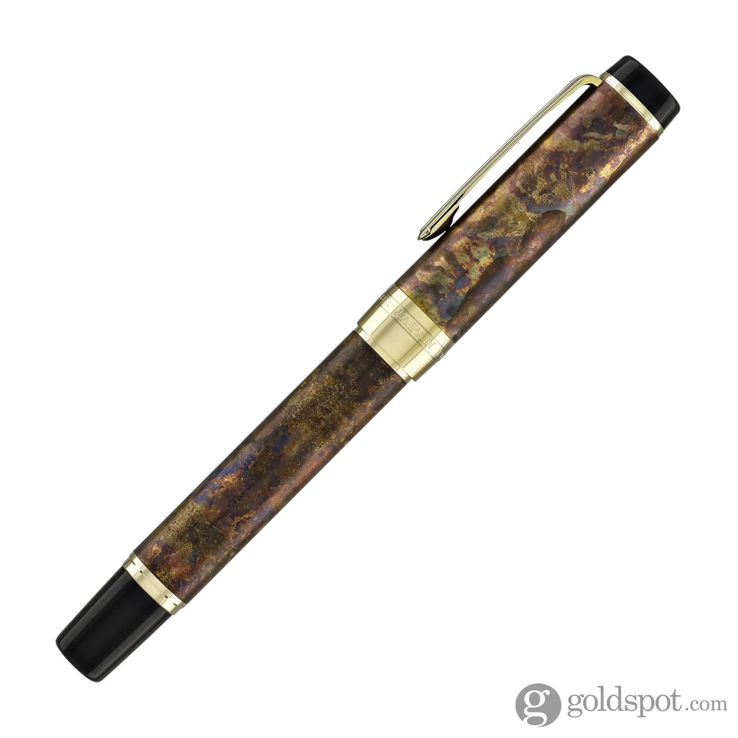 Sailor Cylint Fountain Pen in Brown Patina Hanmon-Kujiyaku with Gold IP Trim - 21kt Gold Nib - Image 5