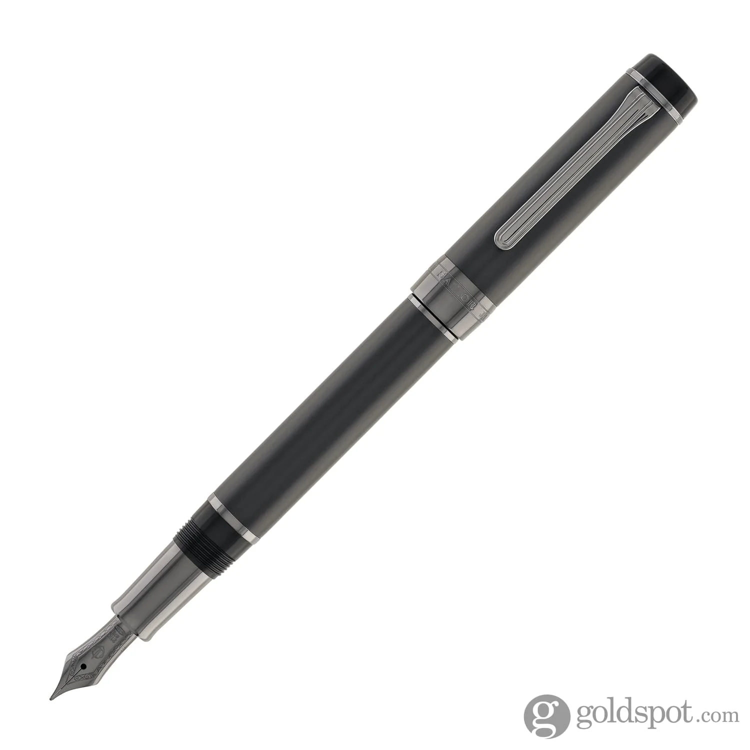 Sailor Cylint Fountain Pen in Matte Black Stainless Steel - 21kt Gold Nib - Image 3