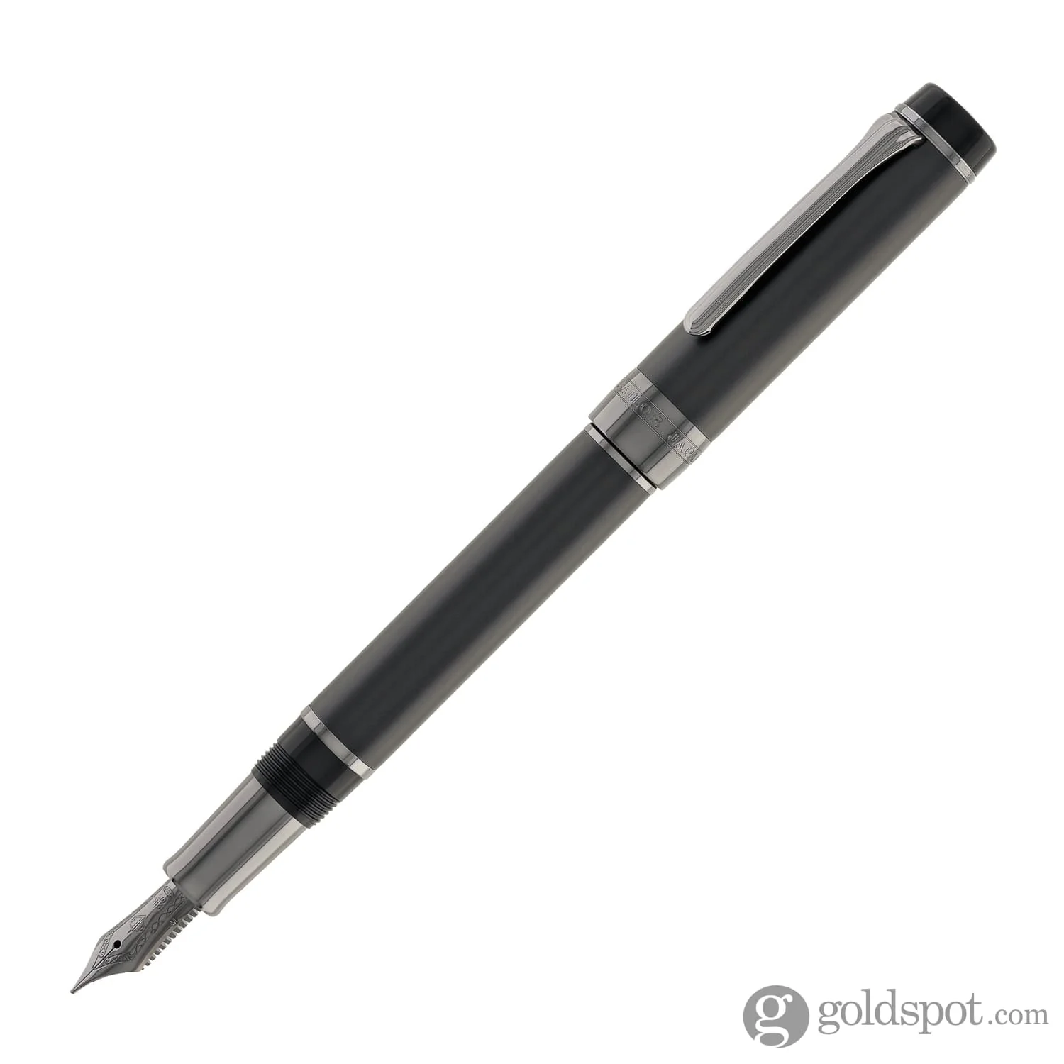 Sailor Cylint Fountain Pen in Matte Black Stainless Steel - 21kt Gold Nib - Image 4