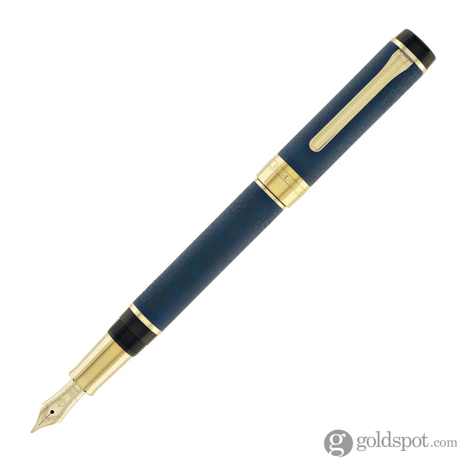 Sailor Cylint Niigata Shikki Fountain Pen in Ruri (Lapis Lazuli Blue) with Gold IP Trim - 21kt Gold Nib - Image 3