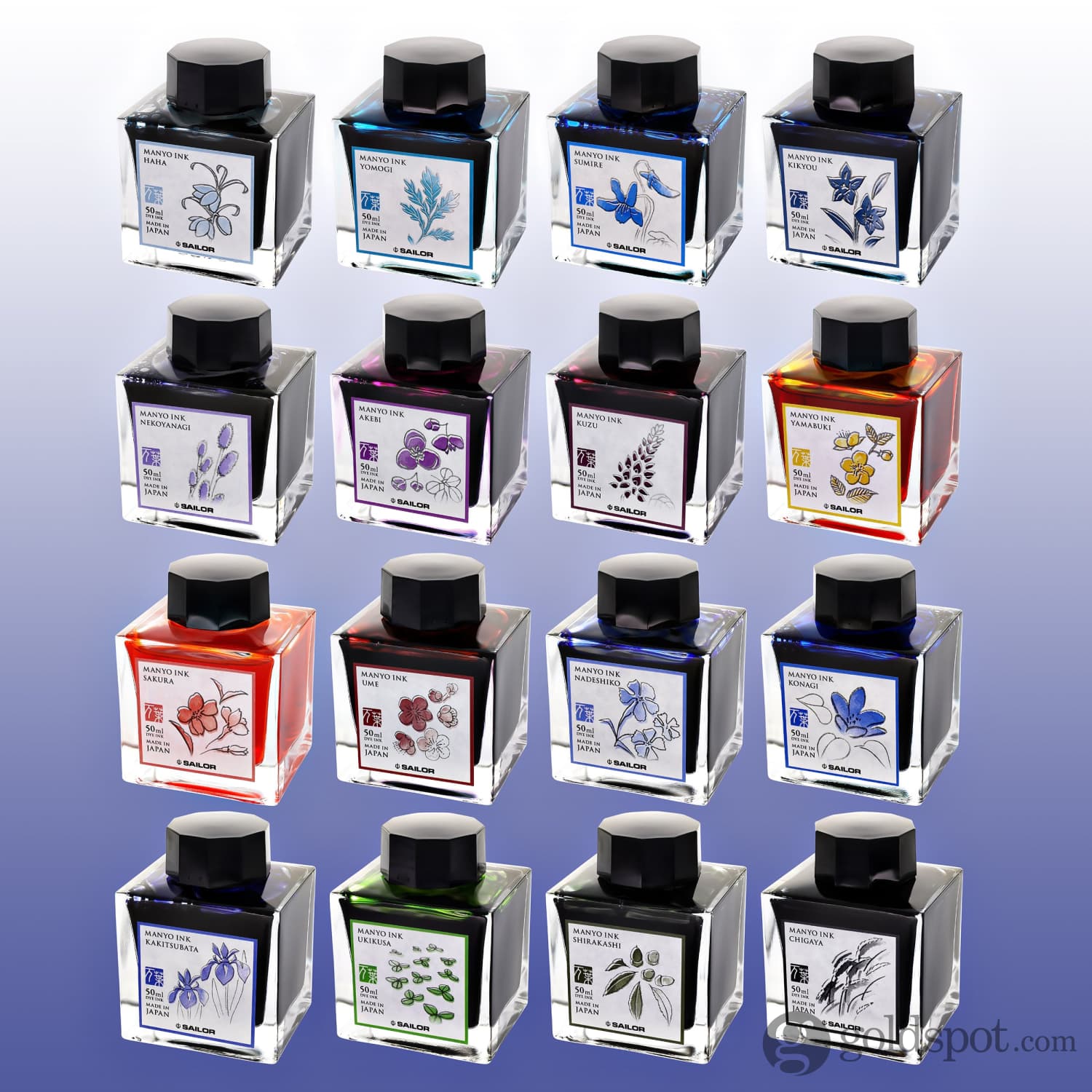 Sailor Manyo Bottled Ink in Ukikusa - 50 mL - Image 3