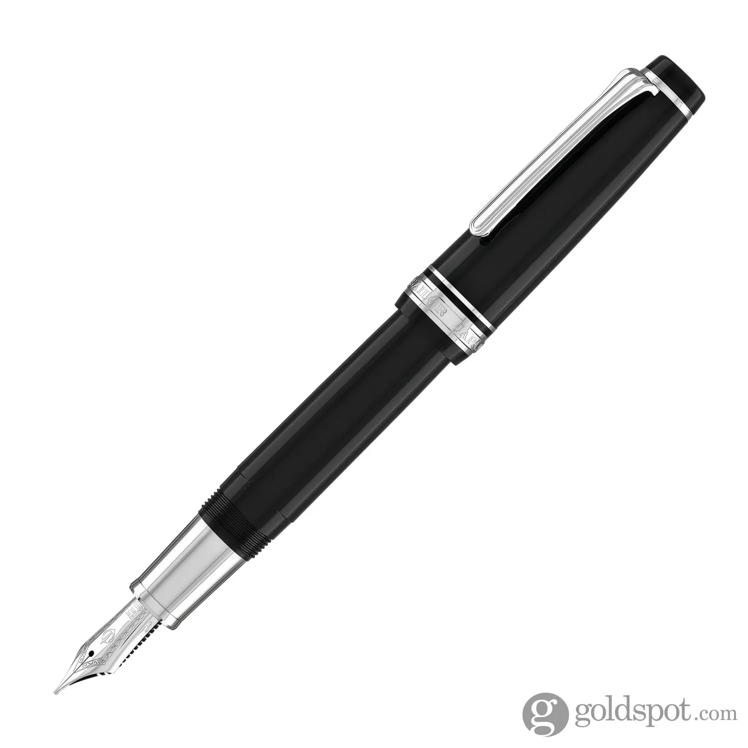 Sailor Pro Gear Regular Fountain Pen in Ginza Silver - 21kt Gold - Image 2