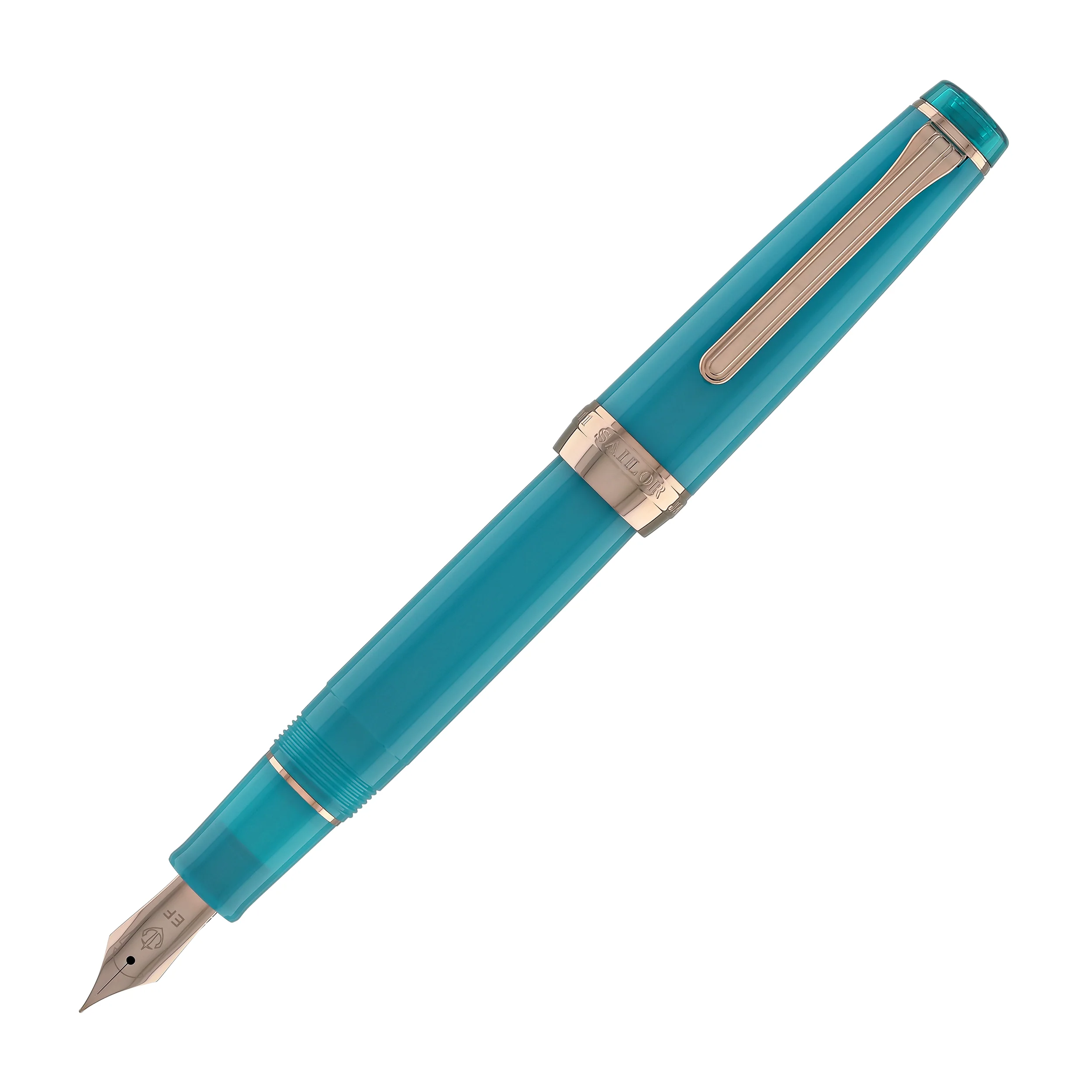 Sailor Pro Gear Regular Fountain Pen in Lucky Charm 2 Translucent Clover Teal - Image 3