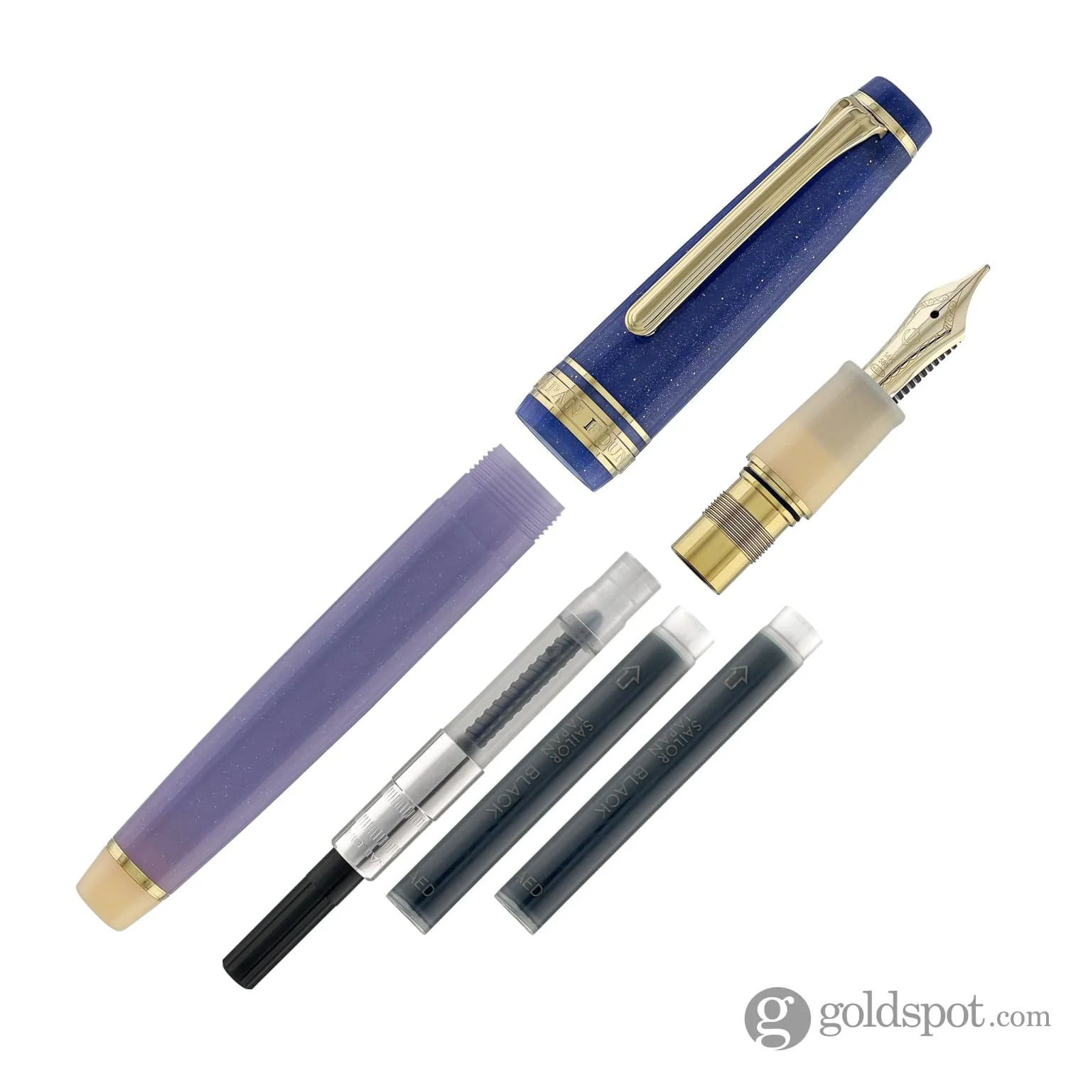 Sailor Pro Gear Slim Fountain Pen in Dreamy Hour - 14kt Gold - Image 8
