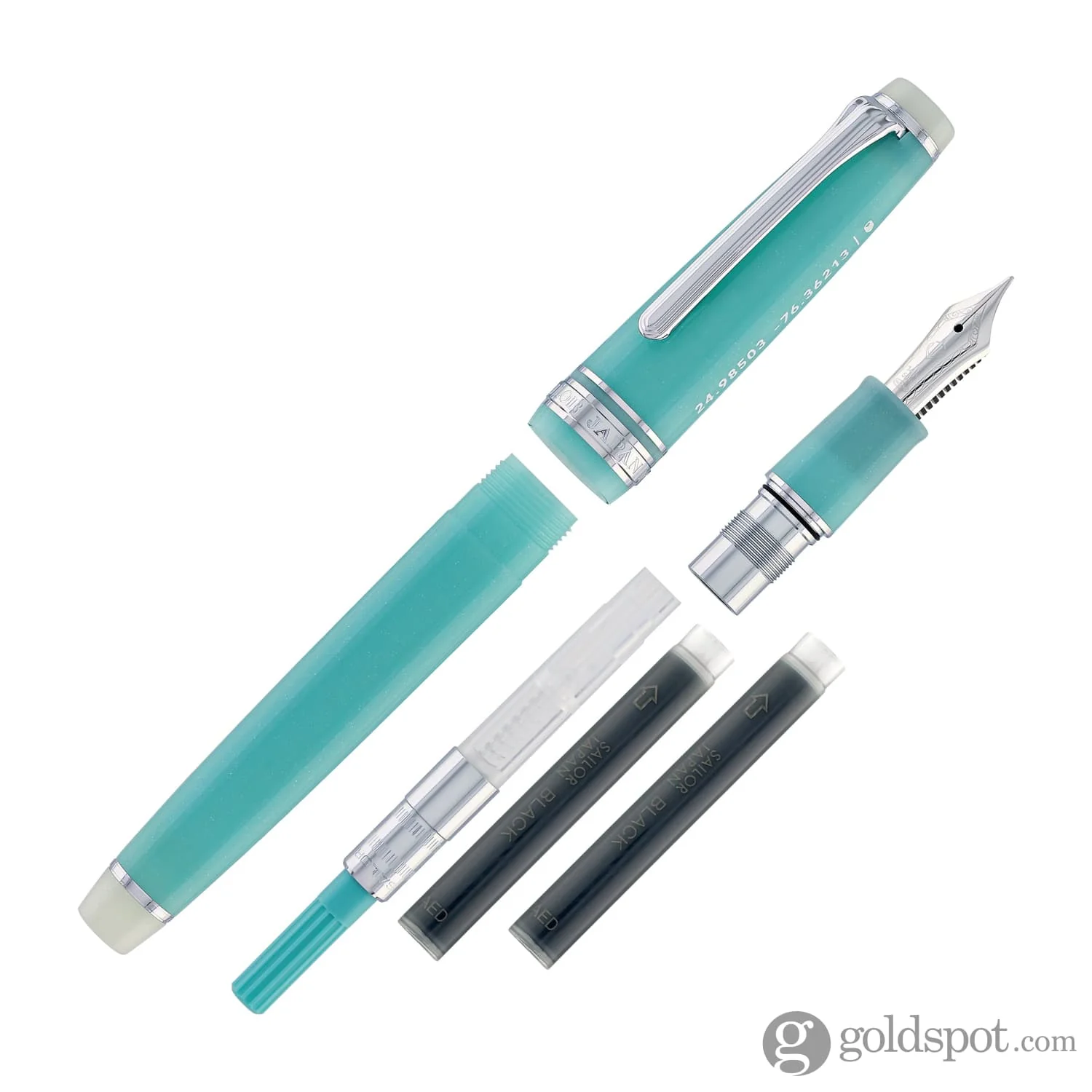 Sailor Pro Gear Slim Fountain Pen in Eleuthera Island - 14kt Gold - Image 8