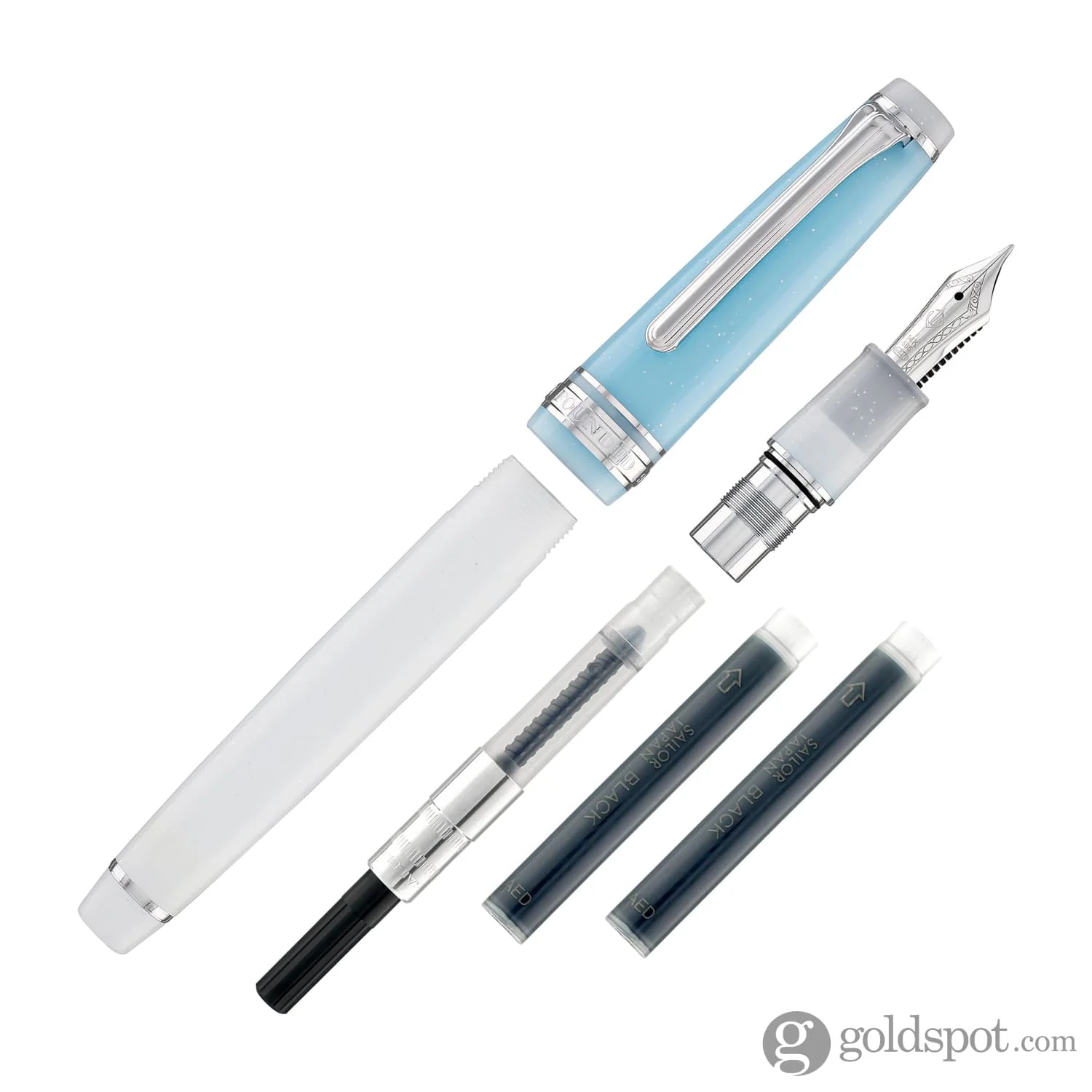Sailor Pro Gear Slim Fountain Pen in Sapporo Snow Festival - 14K Gold Limited Edition - Image 8