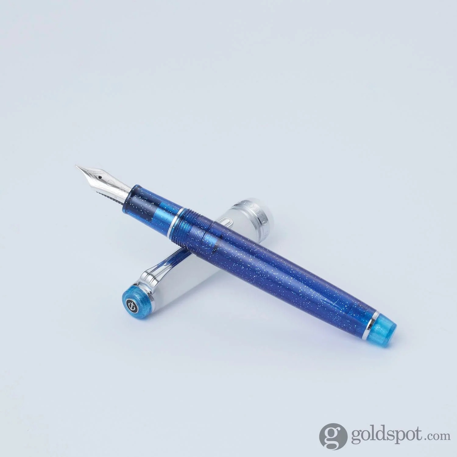 Sailor Pro Gear Slim Fountain Pen in Sunlight from the Ocean Floor with Silver Trim - 14K Gold - Image 10