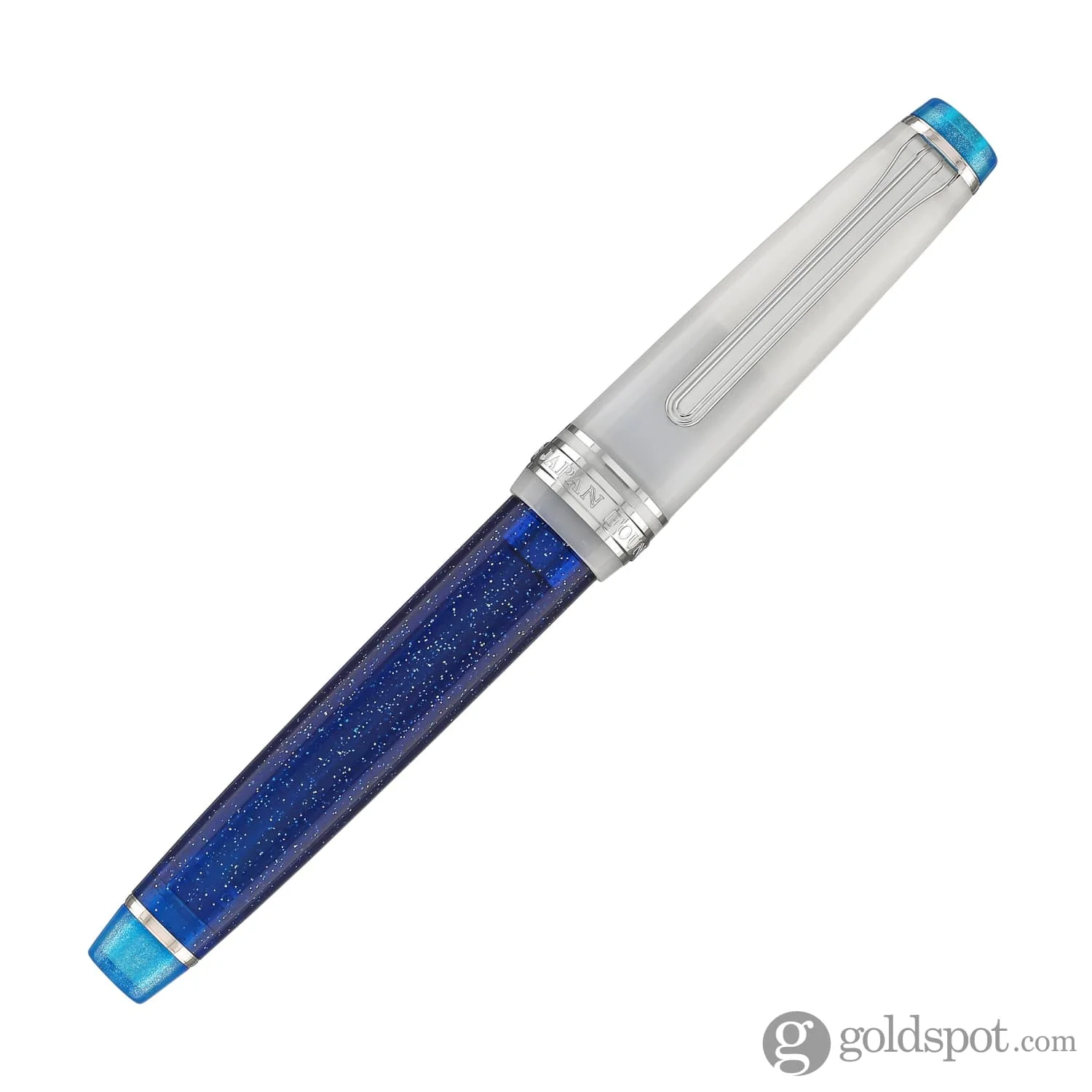 Sailor Pro Gear Slim Fountain Pen in Sunlight from the Ocean Floor with Silver Trim - 14K Gold - Image 4
