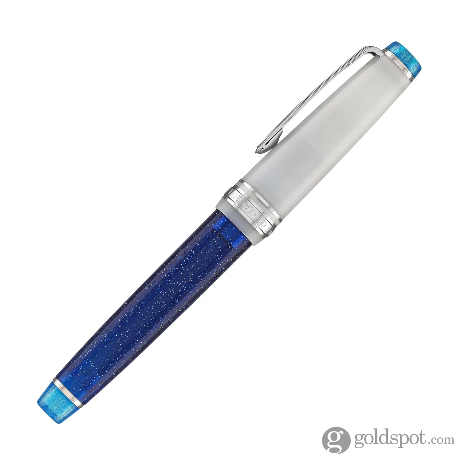 Sailor Pro Gear Slim Fountain Pen in Sunlight from the Ocean Floor with Silver Trim - 14K Gold - Image 5