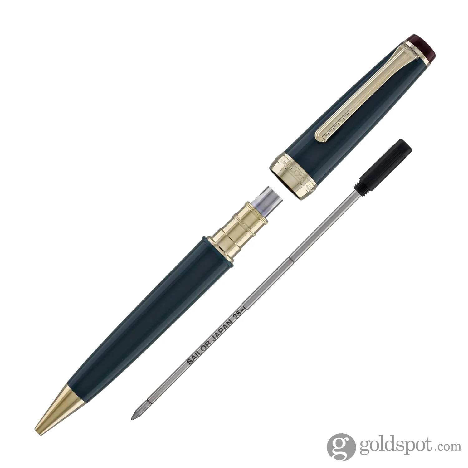 Sailor Pro Gear Slim Shikiori Noyama No Uta Ballpoint Pen in Pheasant's Treble - "Kiji" with Gold Trim - Image 6