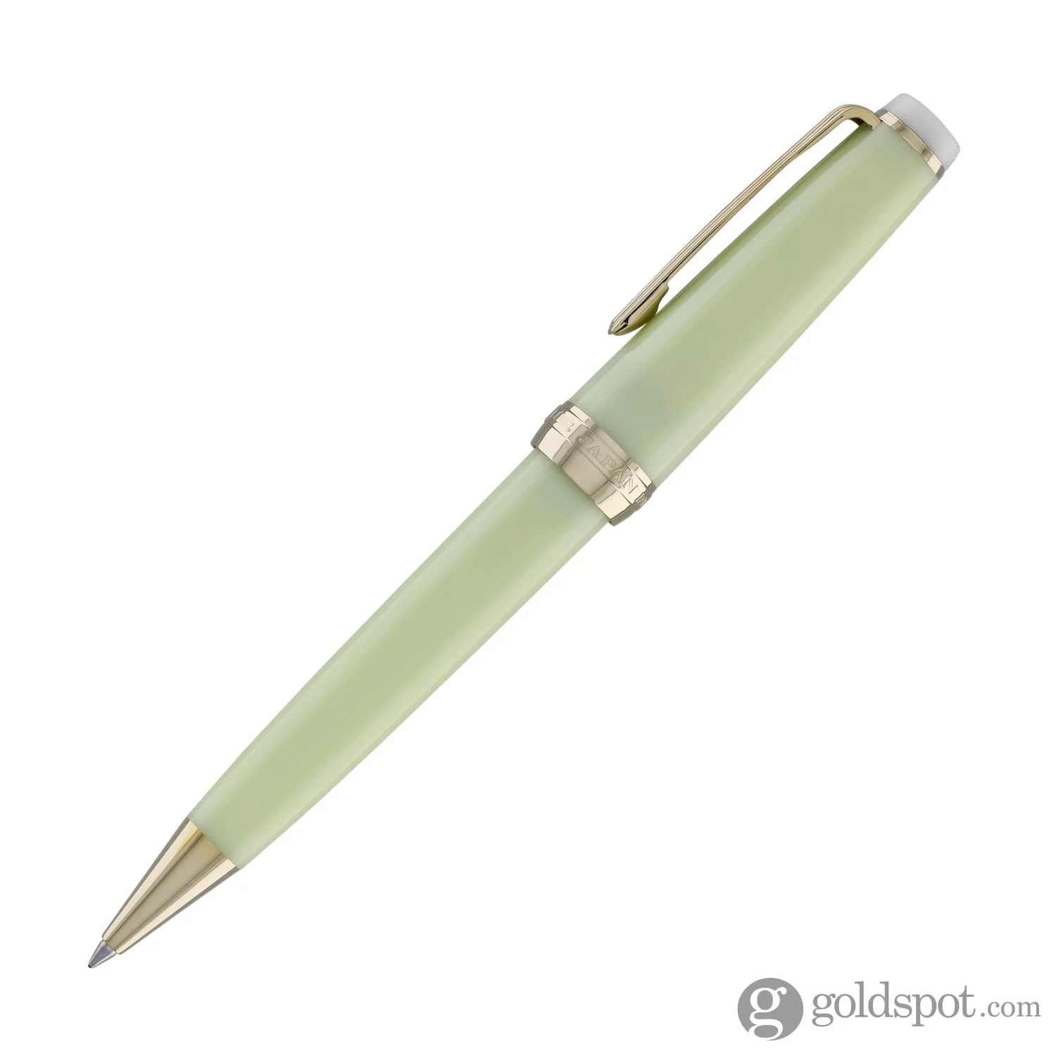 Sailor Pro Gear Slim Shikiori Noyama No Uta Ballpoint Pen in Warbling is in the Air - "Haru-tsuge-dori" with Gold Trim - Image 4