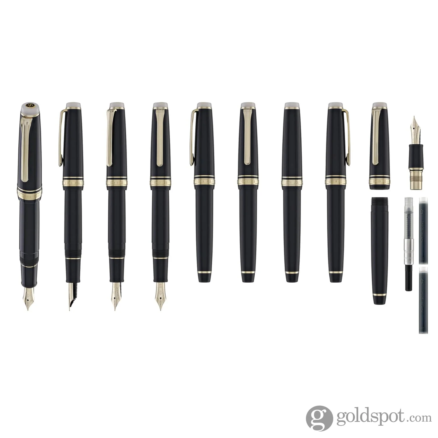 Sailor Pro Gear Slim Shikiori Noyama No Uta Fountain Pen in Wagtail's Call - "Sekirei" with Gold Trim - Medium Fine Point - Image 9
