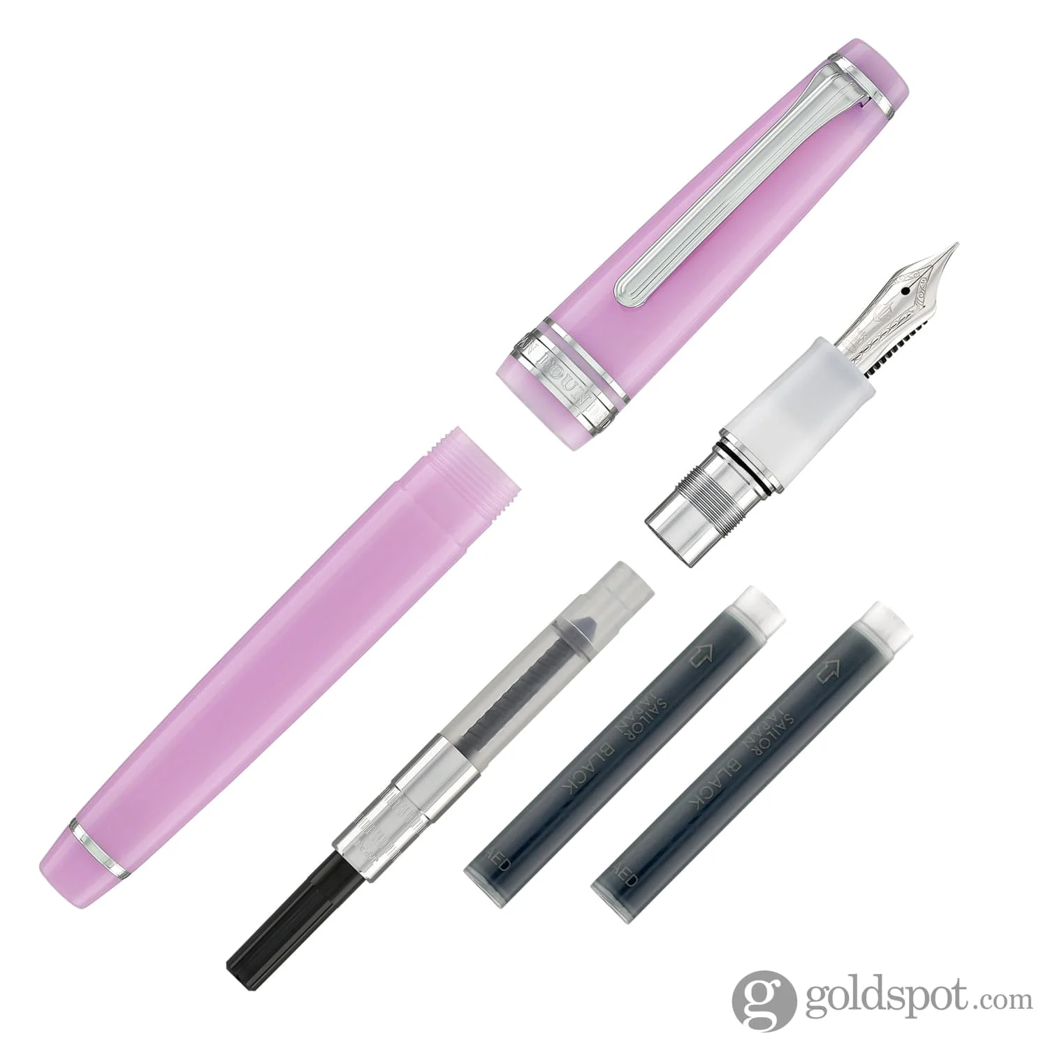 Sailor Pro Gear Slim Shikiori Sansui Fountain Pen in Autumn - "Nadeshiko" with Rhodium Trim - Medium Fine Point - Image 7