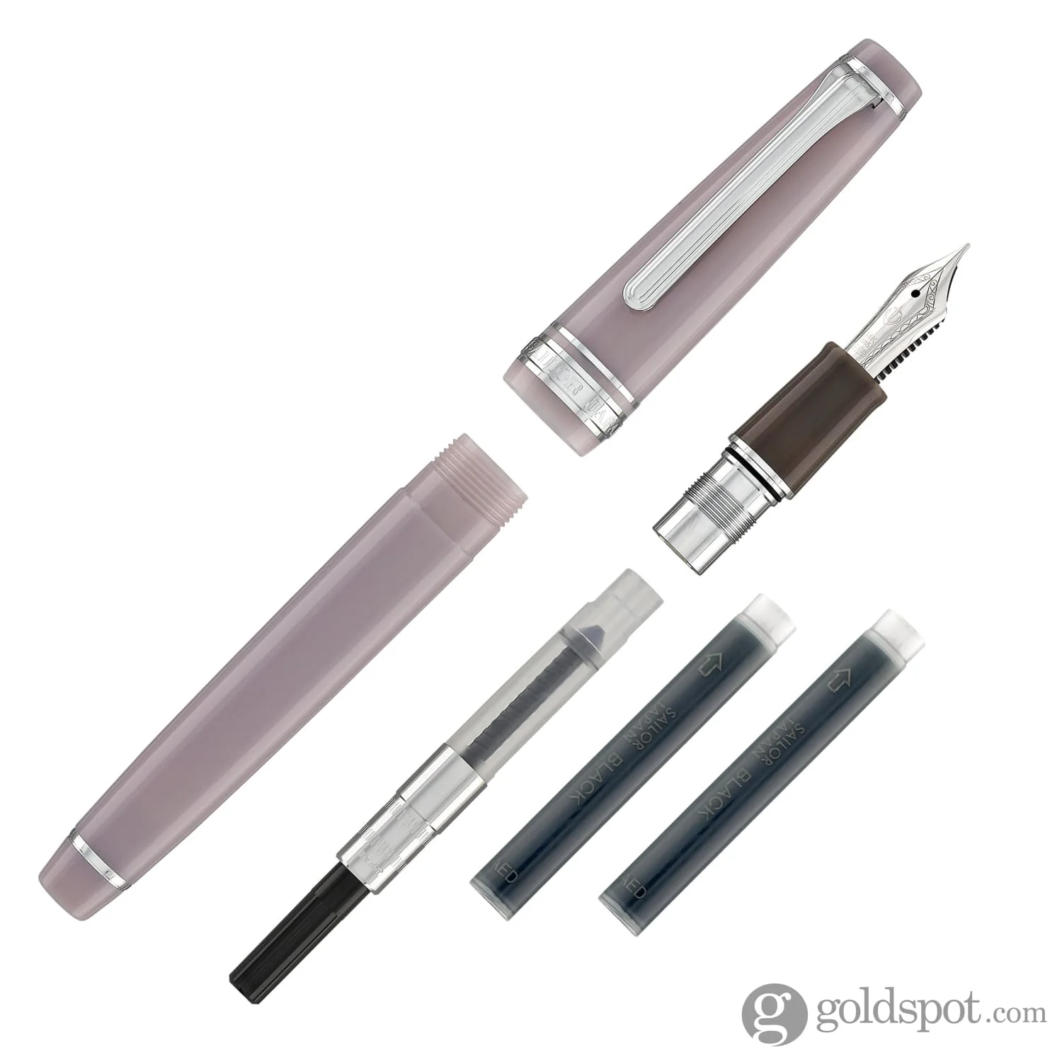 Sailor Pro Gear Slim Shikiori Sansui Fountain Pen in Autumn - Winter - "Kamoshika" with Rhodium Trim - Medium Fine Point - Image 7