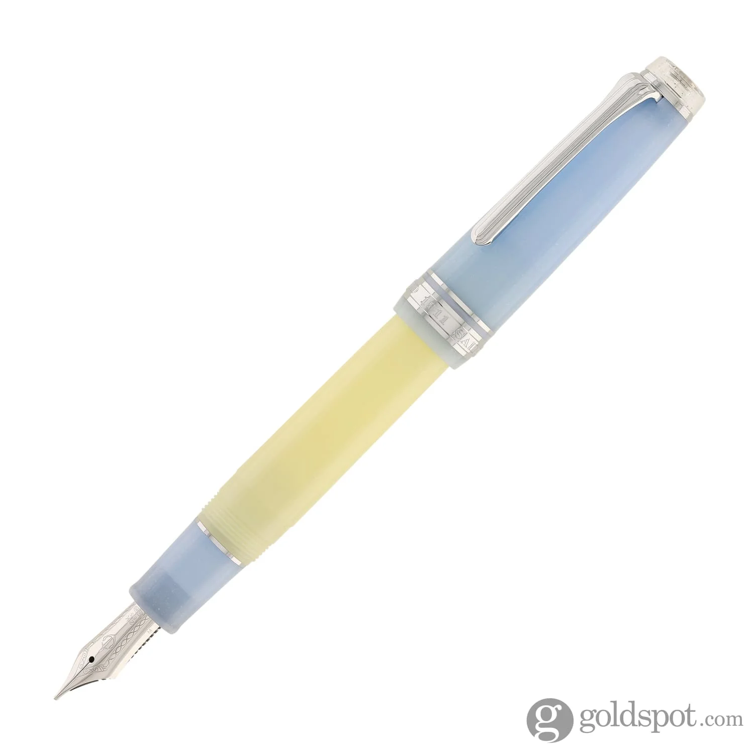 Sailor Pro Gear Smoothie Regular 2nd Edition Fountain Pen in Blue Milkshake with Rhodium Plating - 21kt Gold Nib - Image 3
