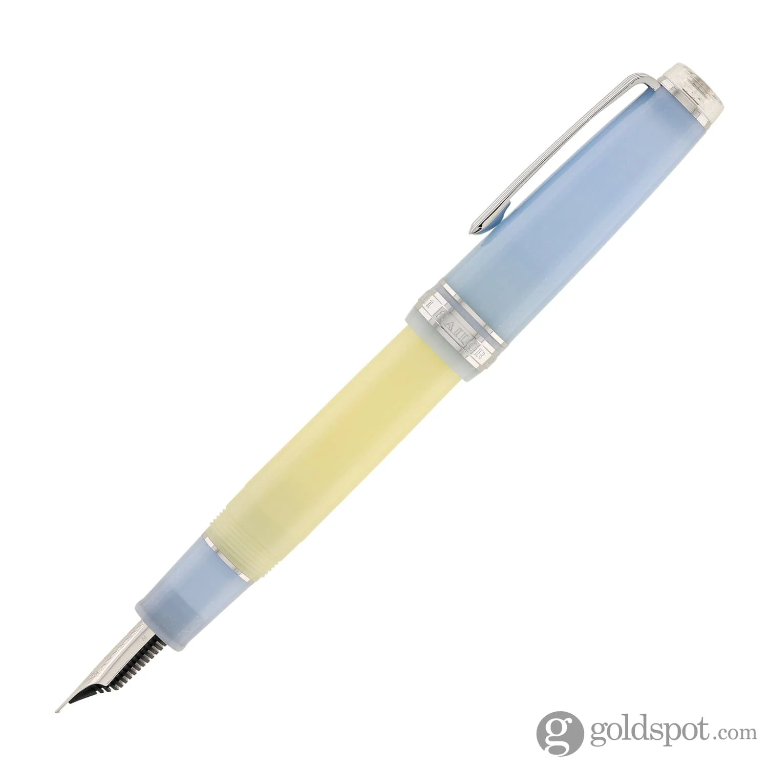 Sailor Pro Gear Smoothie Regular 2nd Edition Fountain Pen in Blue Milkshake with Rhodium Plating - 21kt Gold Nib - Image 4