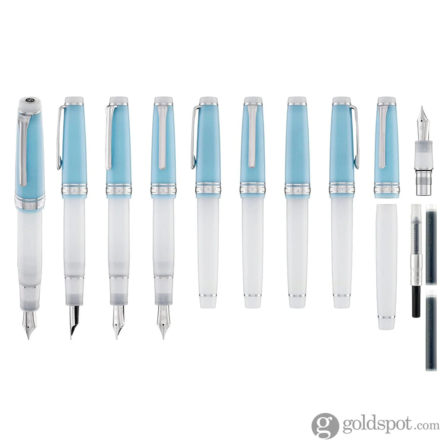 Sailor Pro Gear Standard Fountain Pen in Sapporo Snow Festival - 21K Gold Limited Edition - Image 9