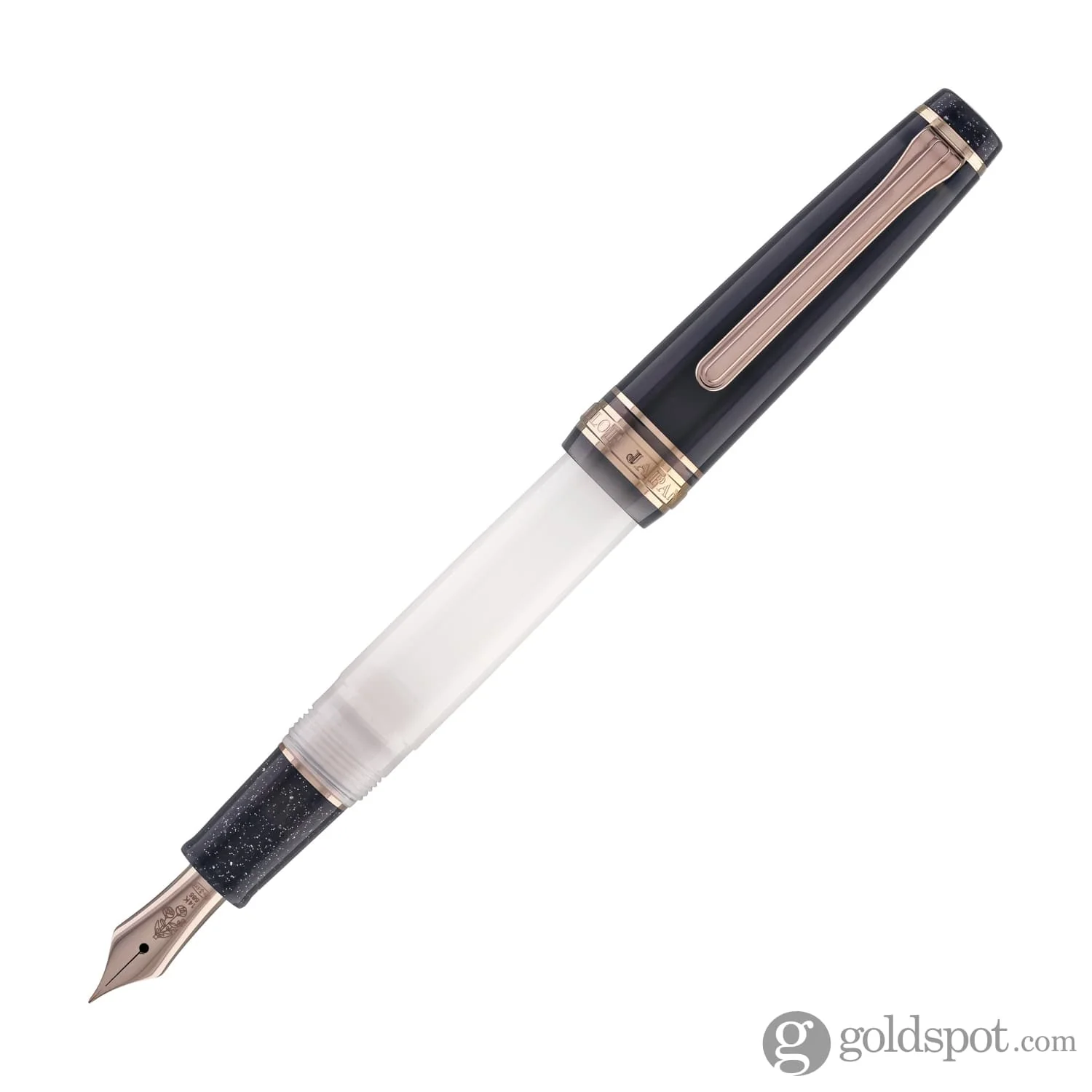 Sailor Professional Gear Slim Dried Flower 2 Fountain Pen in Black Rose - 14k Gold - Image 3