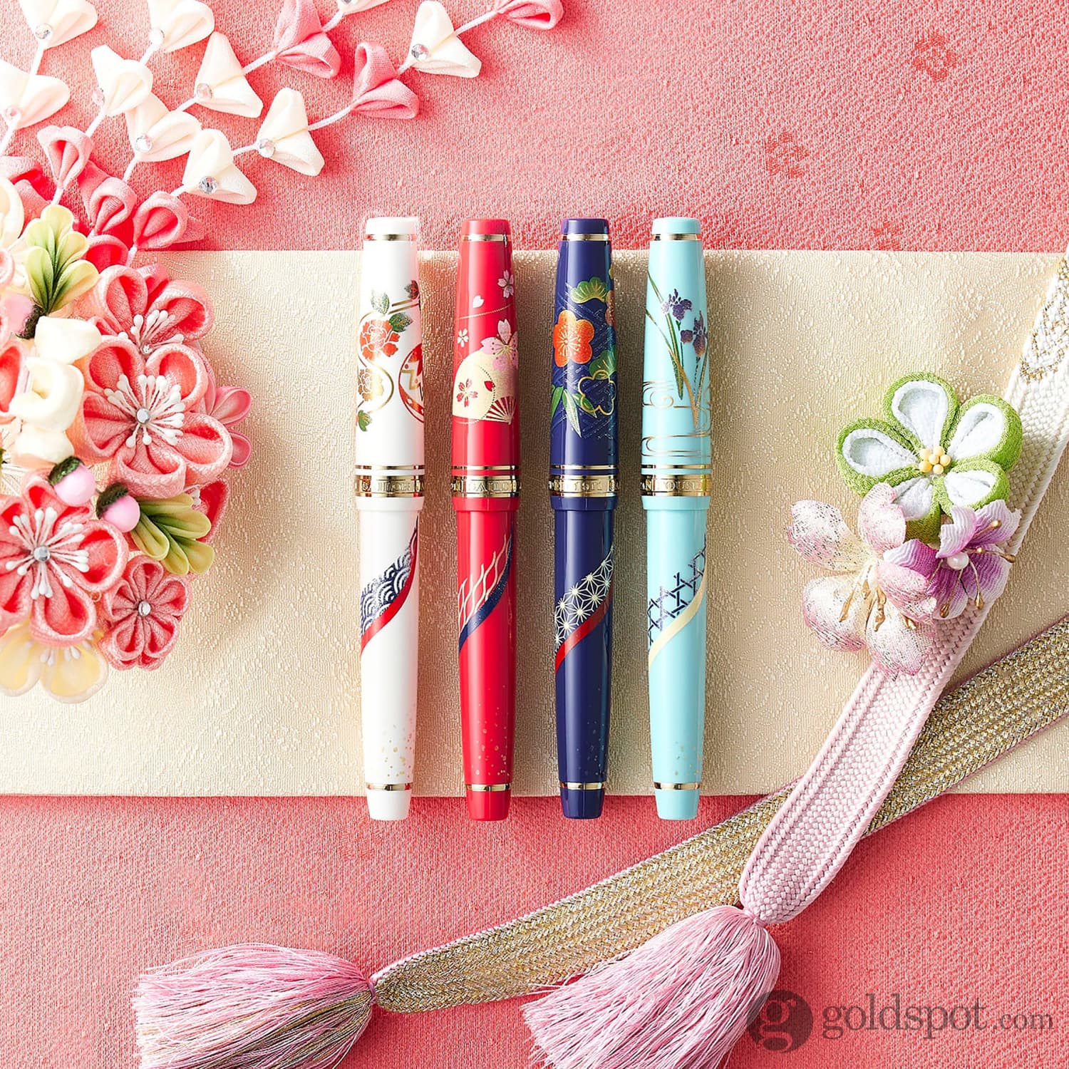 Sailor Professional Gear Slim 'Kimono' Fountain Pen in Longevity with Gold IP - 14K Gold - Image 2