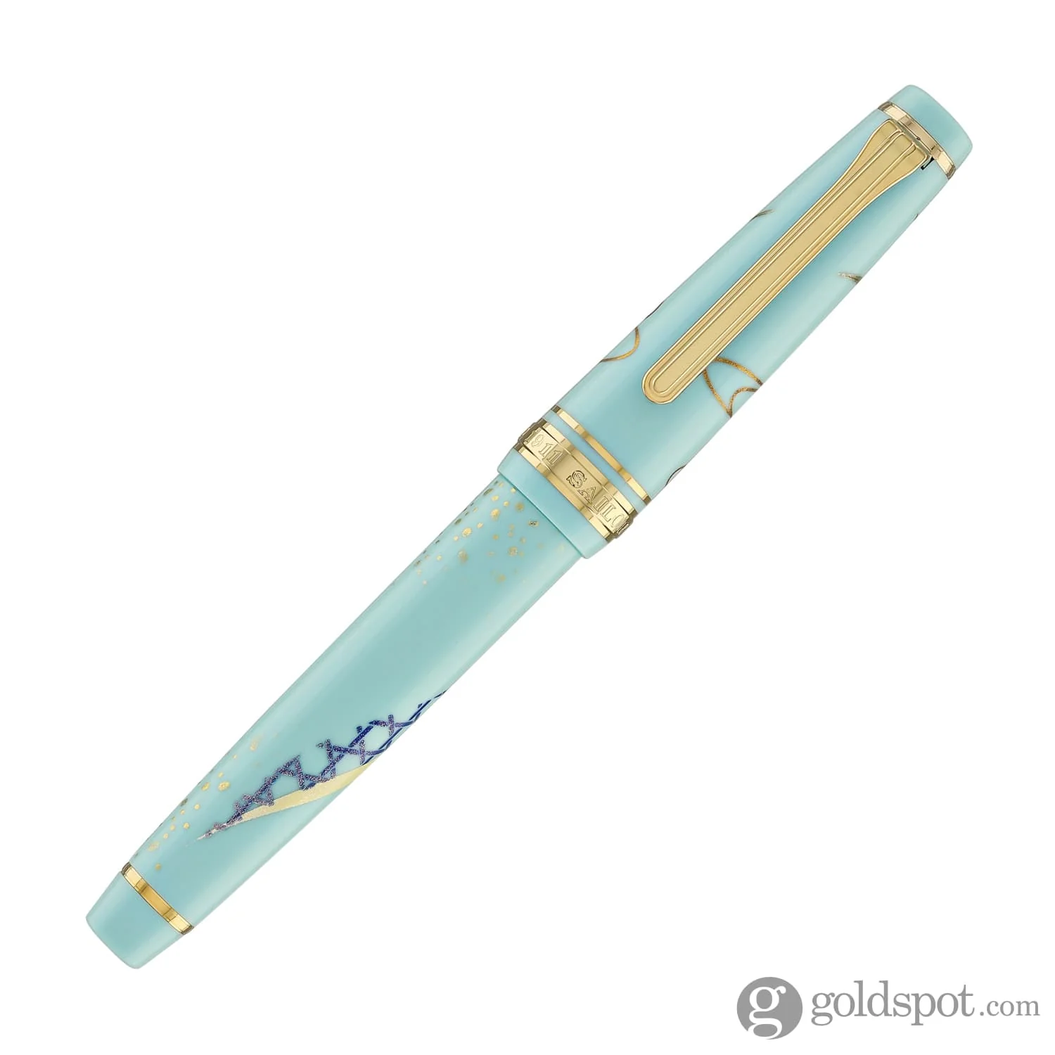 Sailor Professional Gear Slim 'Kimono' Fountain Pen in Protective Charm with Gold IP - 14K Gold - Image 4
