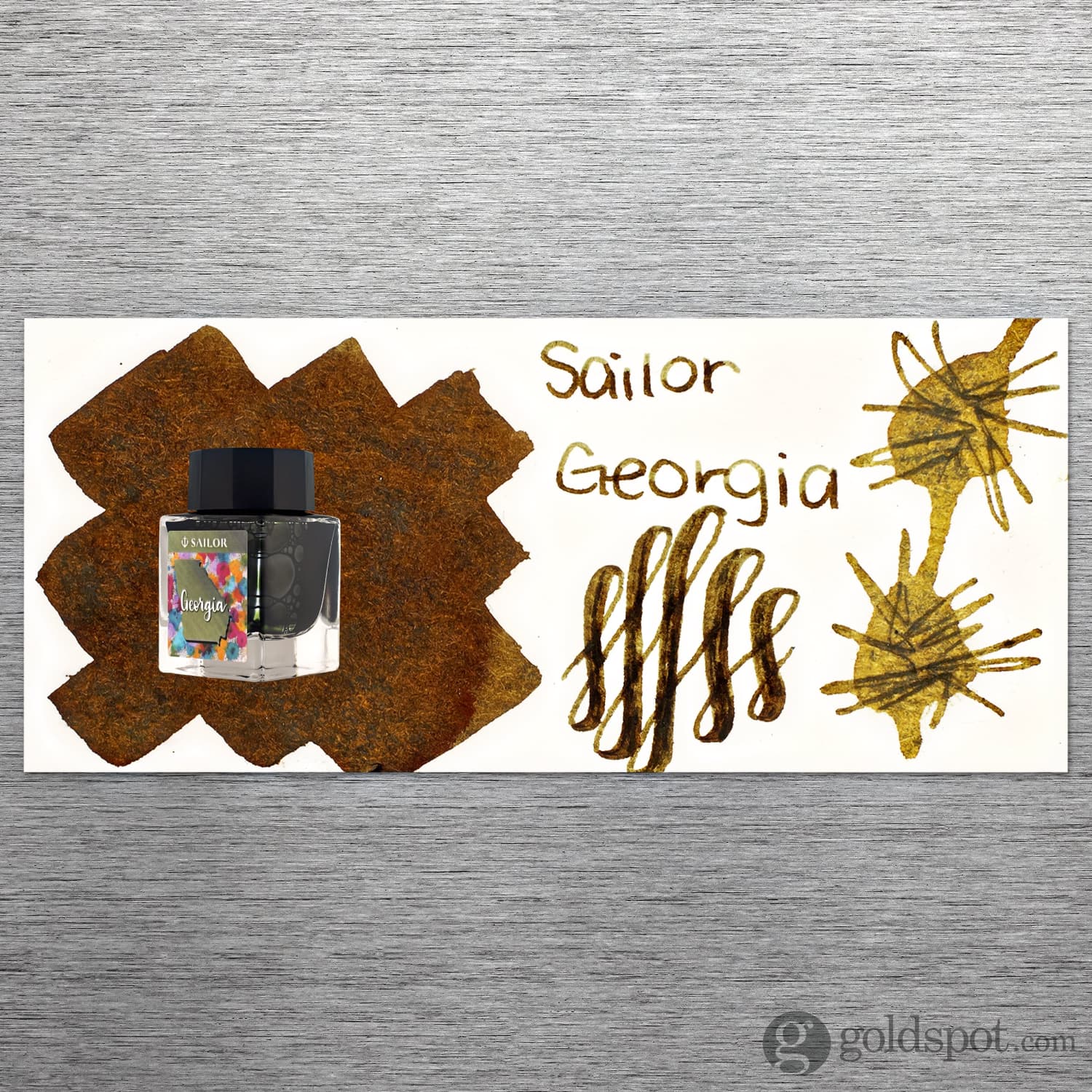 Sailor USA State Bottled Ink in Georgia (Olive) - 20 mL - Image 2