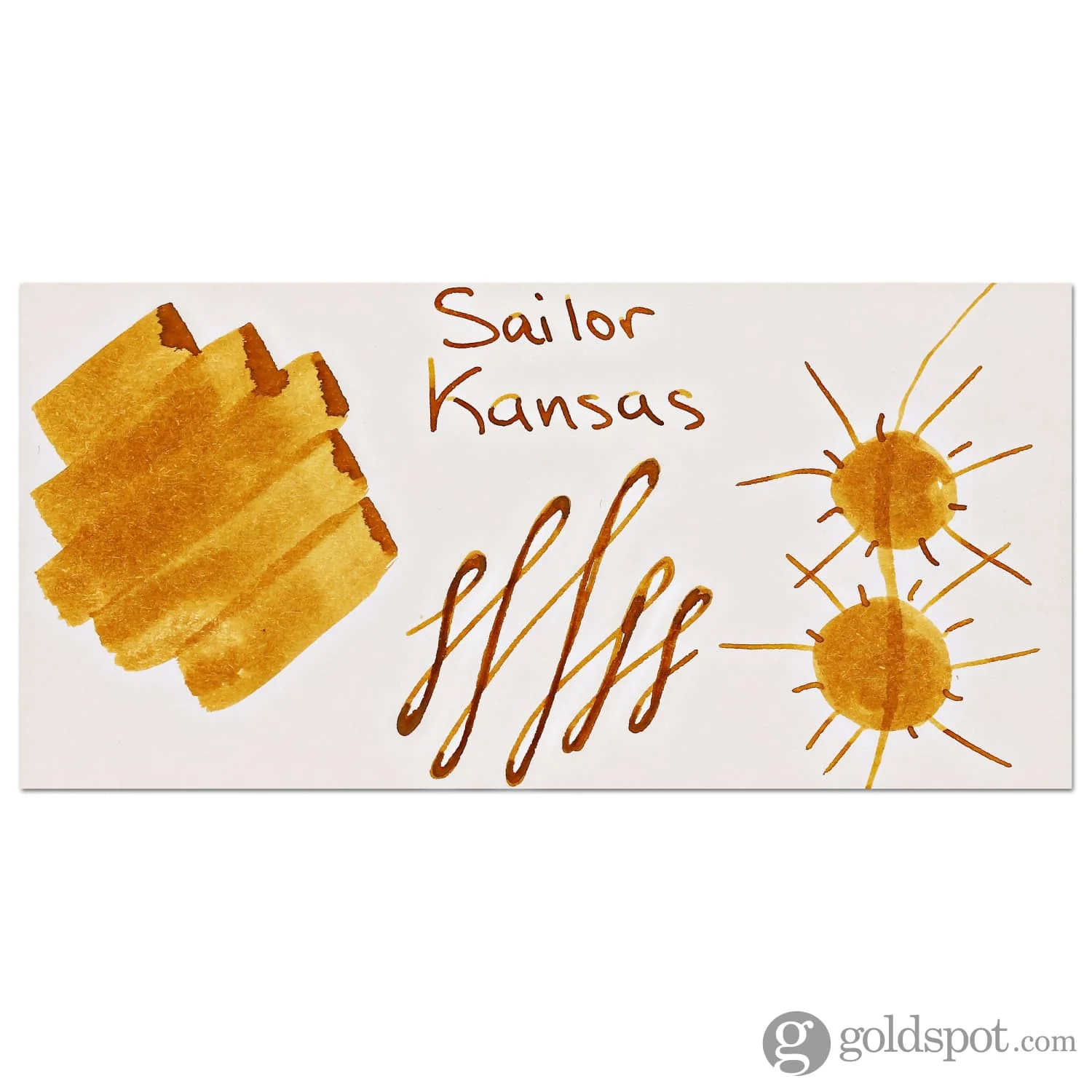 Sailor USA State Bottled Ink in Kansas (Golden-Yellow) - 20 mL - Image 2