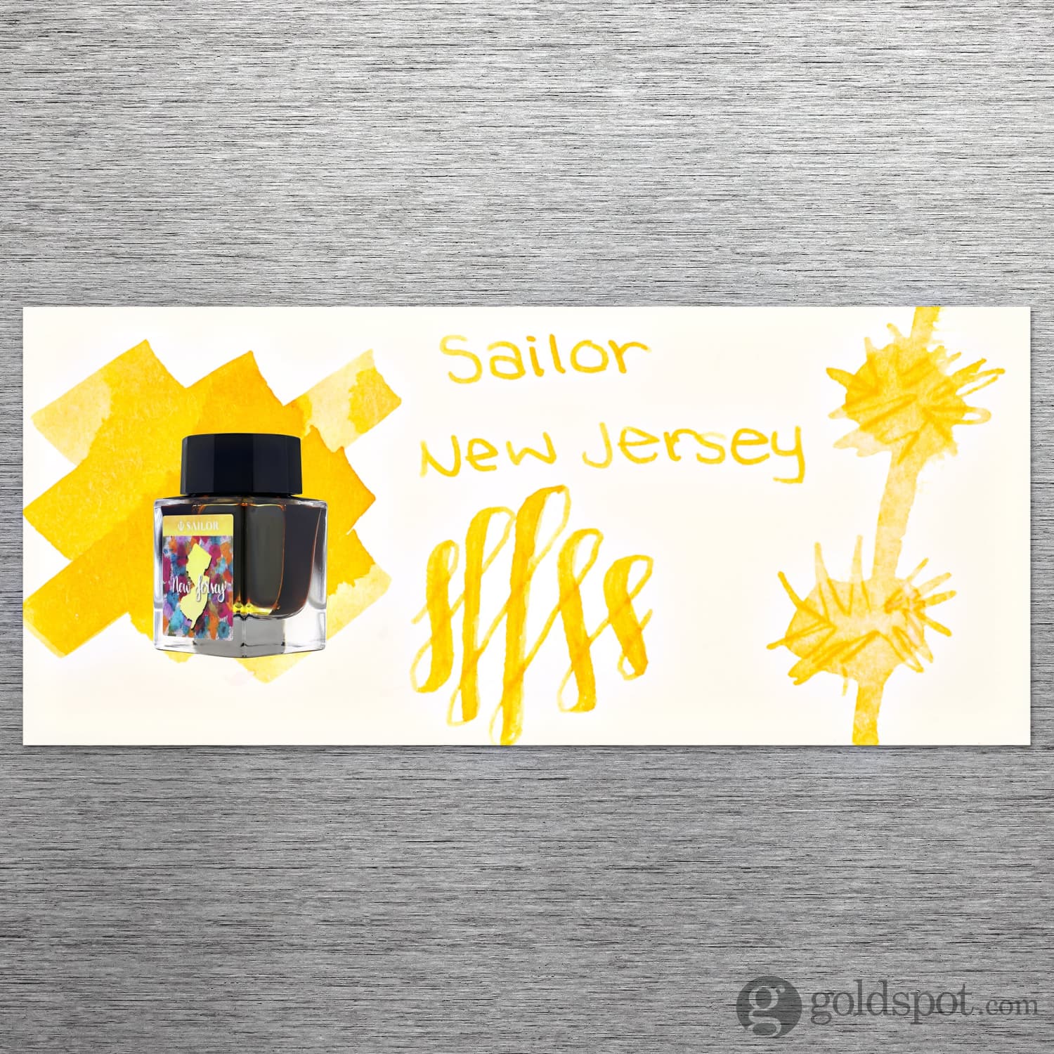 Sailor USA State Bottled Ink in New Jersey (Yellow) - 20 mL - Image 2