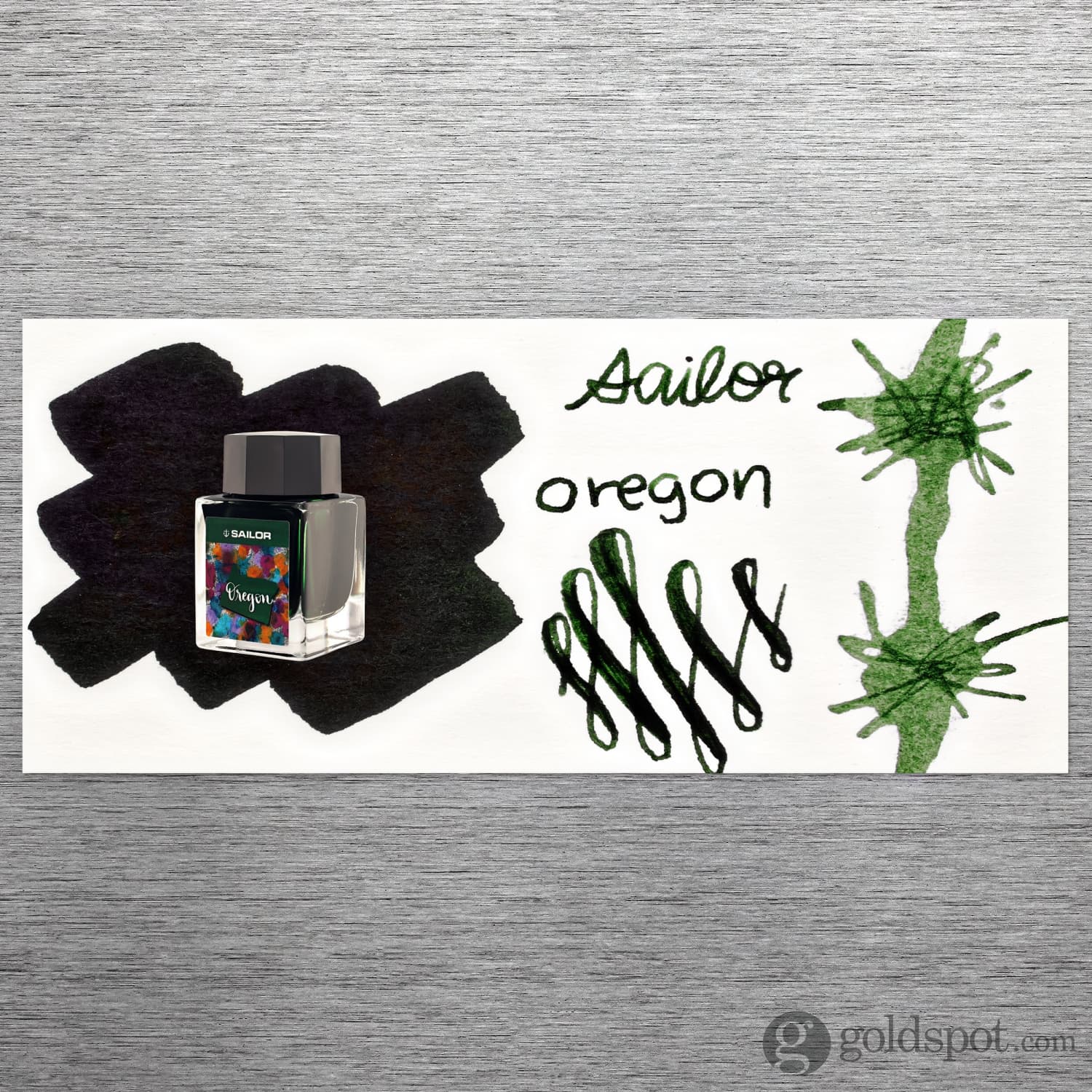 Sailor USA State Bottled Ink in Oregon (Green) - 20mL - Image 2