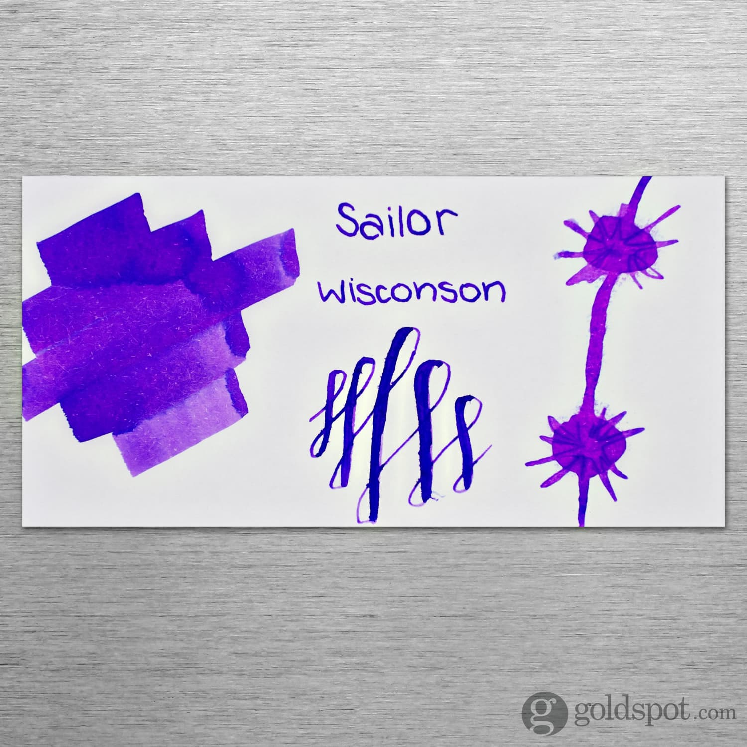 Sailor USA State Bottled Ink in Wisconsin (Violet) - 20 mL - Image 2