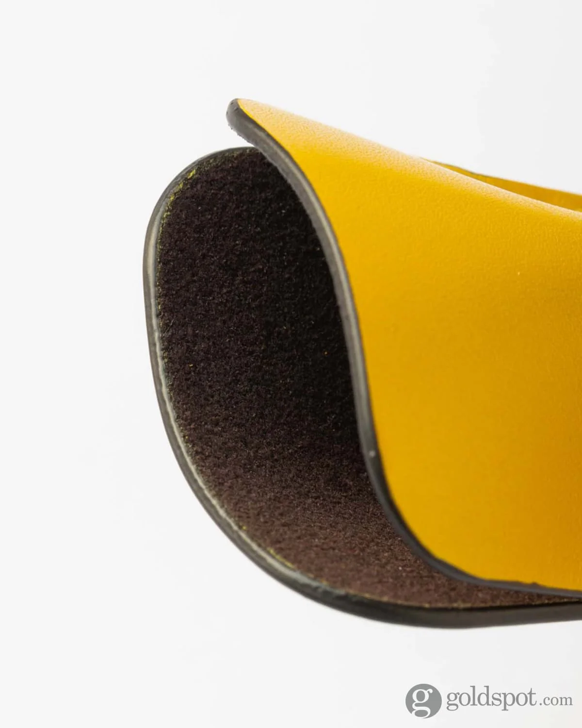 Scribo Astuzen Single Leather Pen Pouch in Giallo Cannella - Image 2