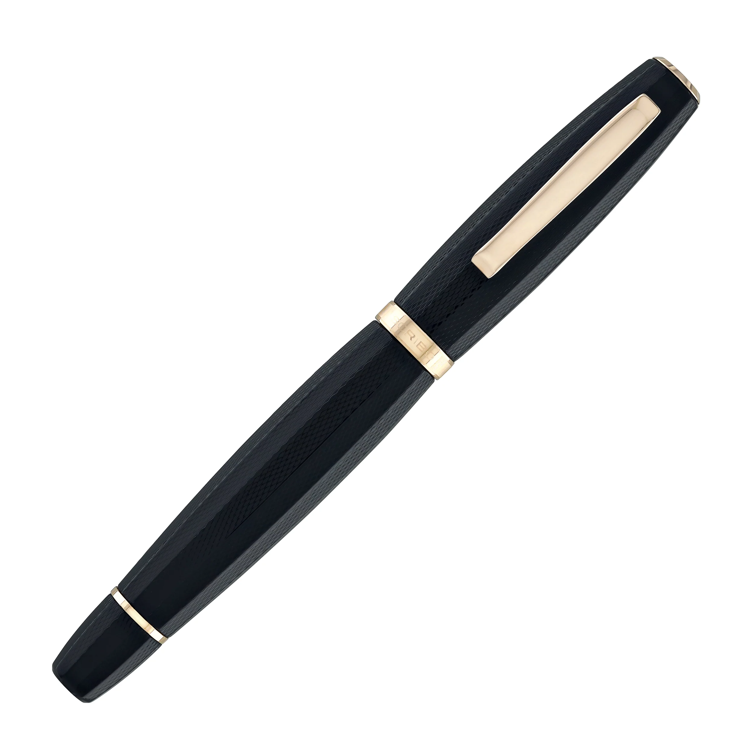 Scribo Feel Fountain Pen in Dandy Notturno with Rose Gold Trim - Image 2