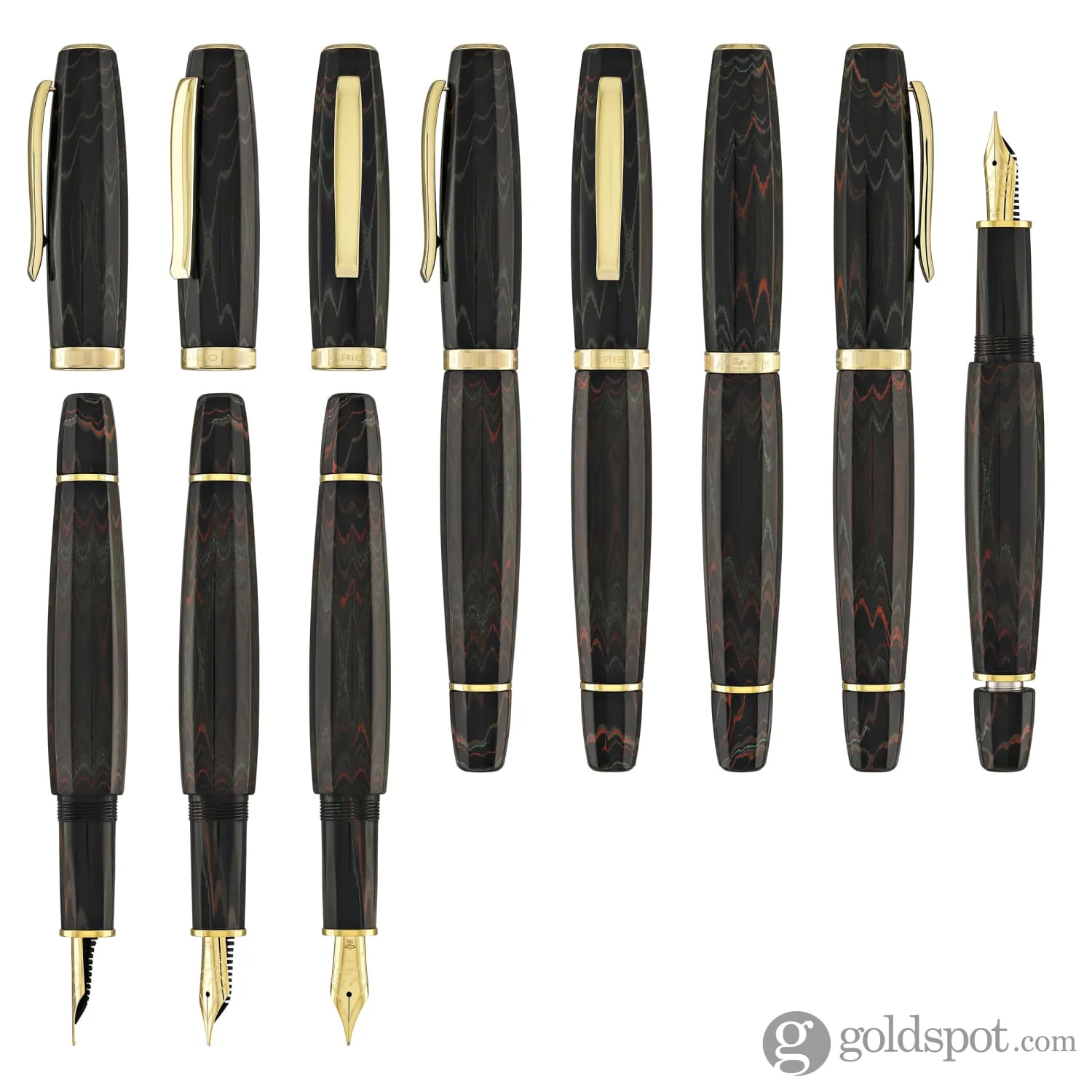 Scribo Feel Fountain Pen in Sassi Neri Ebonite - Image 8