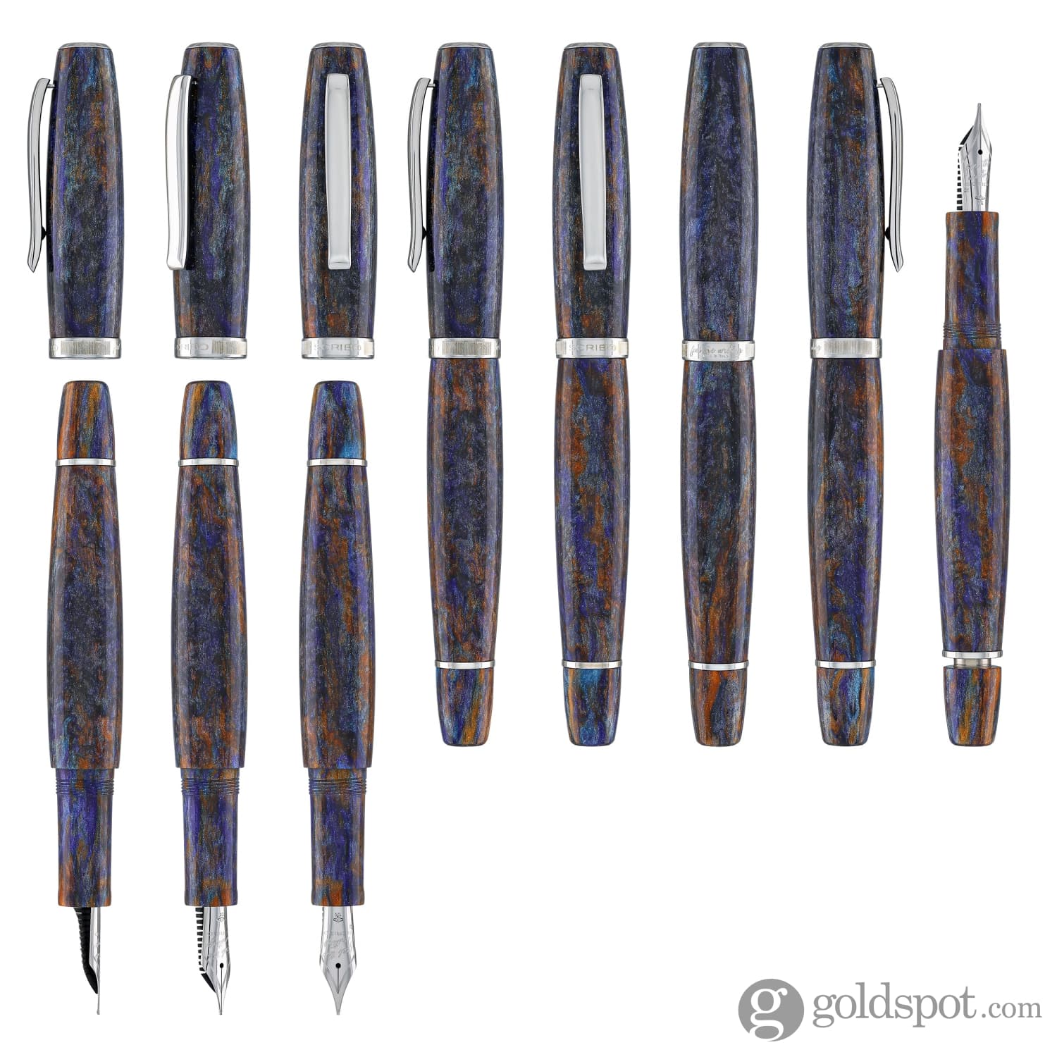 Scribo La Dotta Fountain Pen in Al Zigant Diamondcast - Image 8