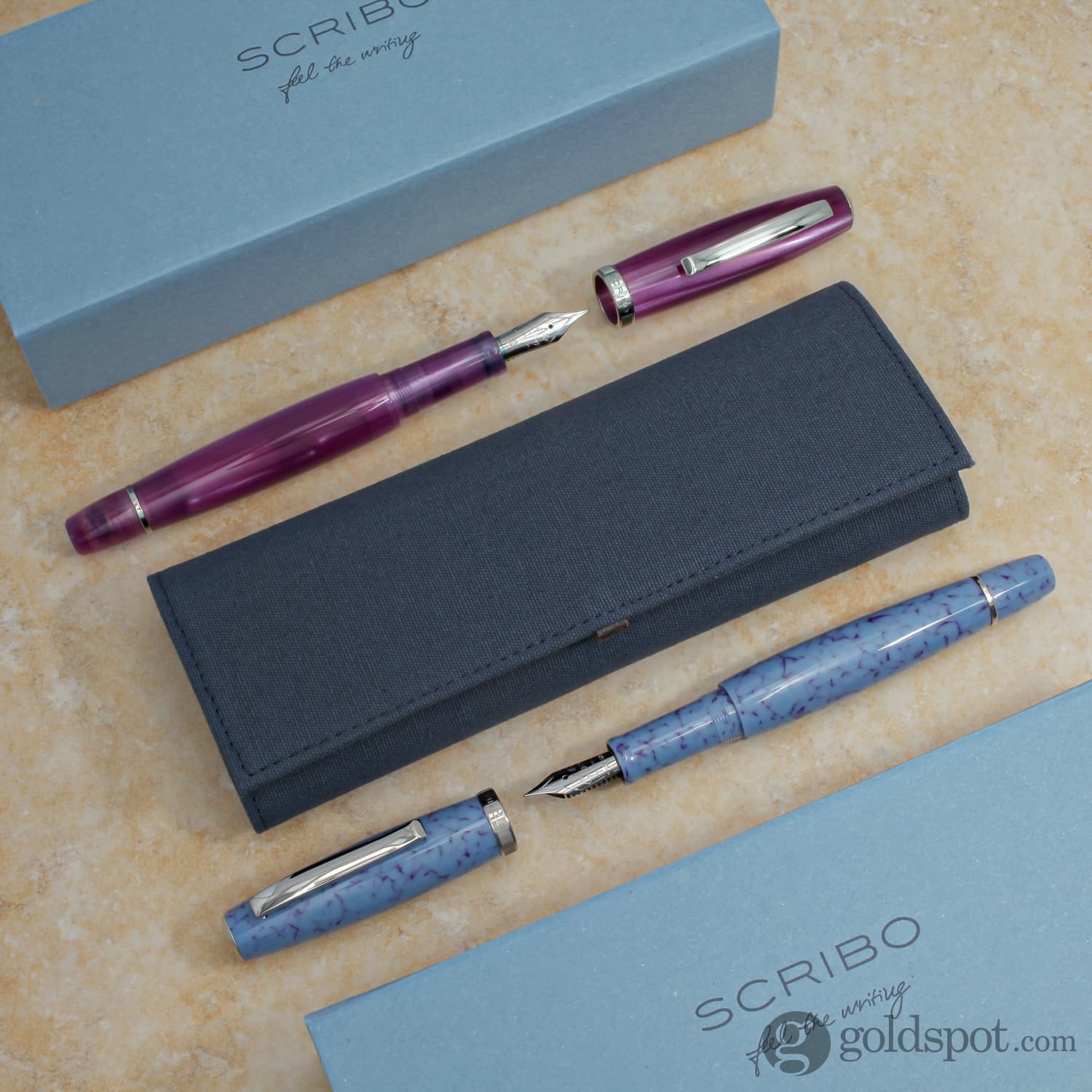 Scribo La Dotta Fountain Pen in Ninfea - 18kt Gold Nib - Image 8