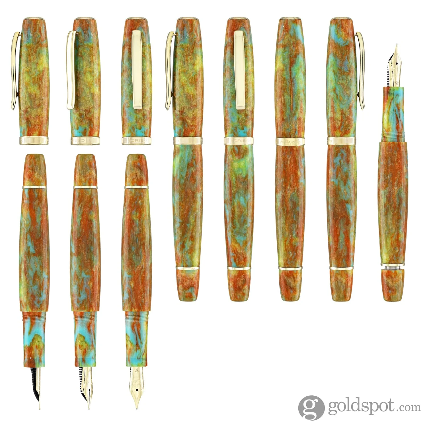 Scribo La Dotta Fountain Pen in Valverde Diamondcast - Image 8