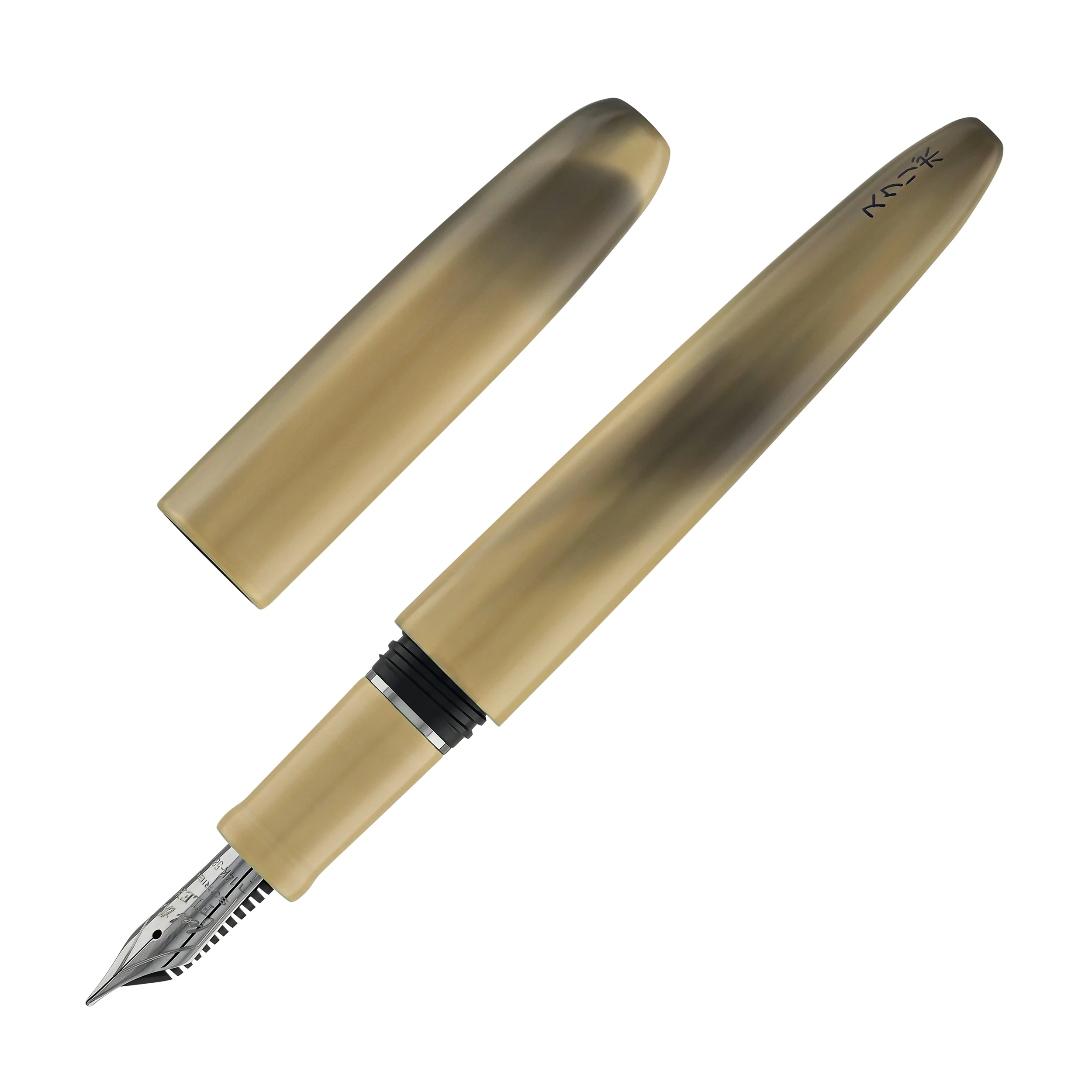 Scribo Piuma Fountain Pen in Hane Murakumo with Ruthenium Trim - Image 4