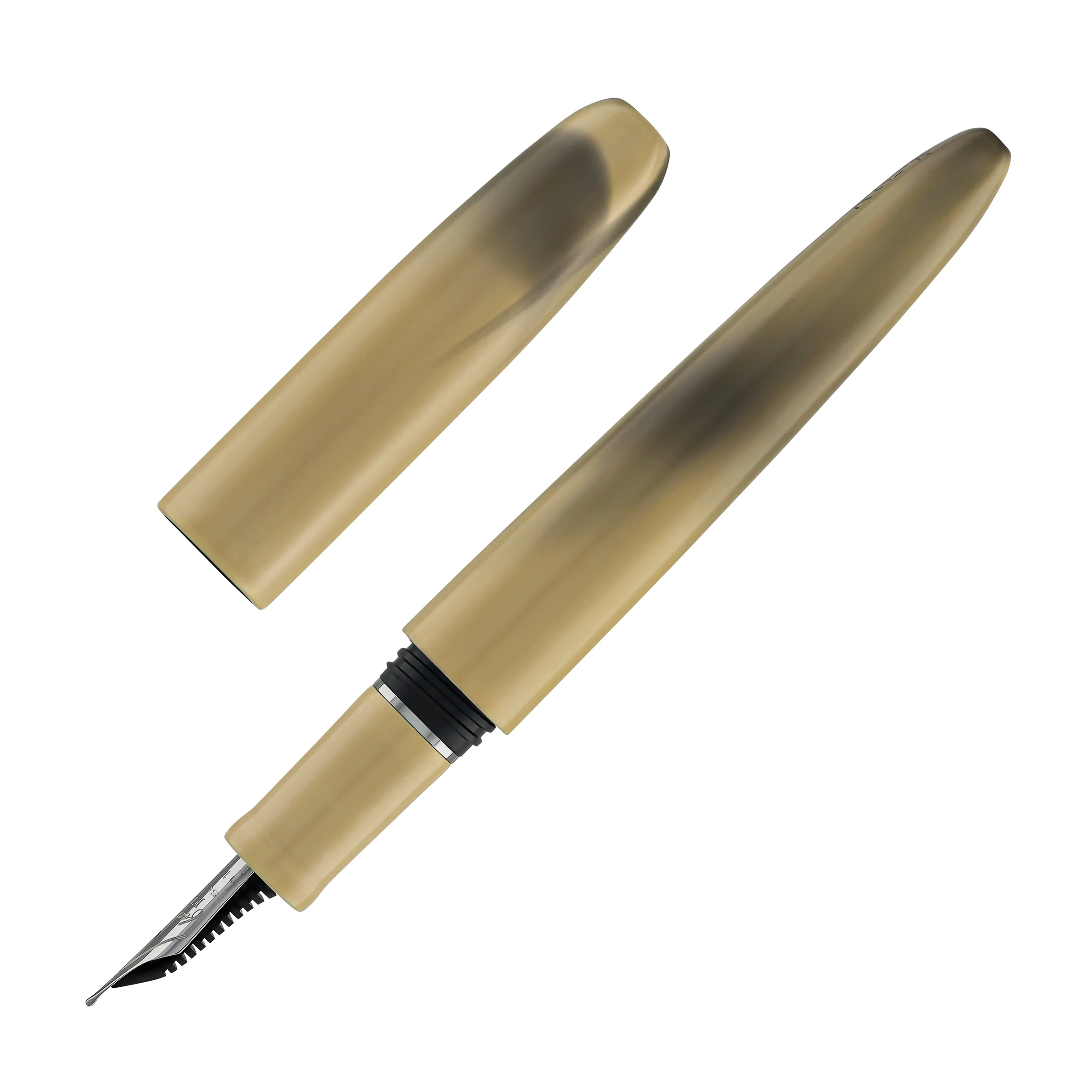 Scribo Piuma Fountain Pen in Hane Murakumo with Ruthenium Trim - Image 5