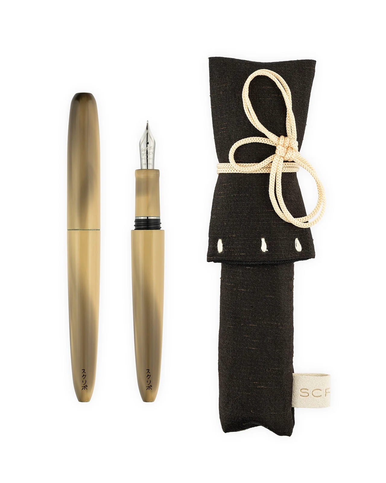 Scribo Piuma Fountain Pen in Hane Murakumo with Ruthenium Trim - Image 9