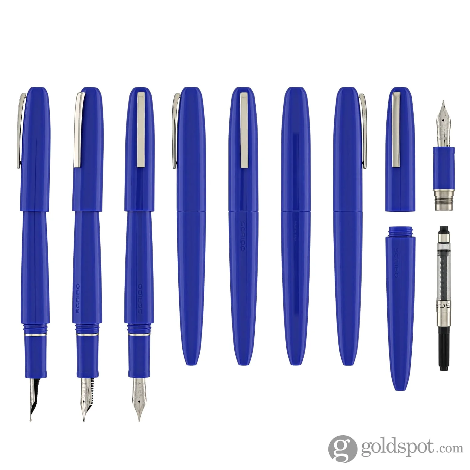 Scribo Piuma Fountain Pen in Pop (Bright Blue) - Image 8